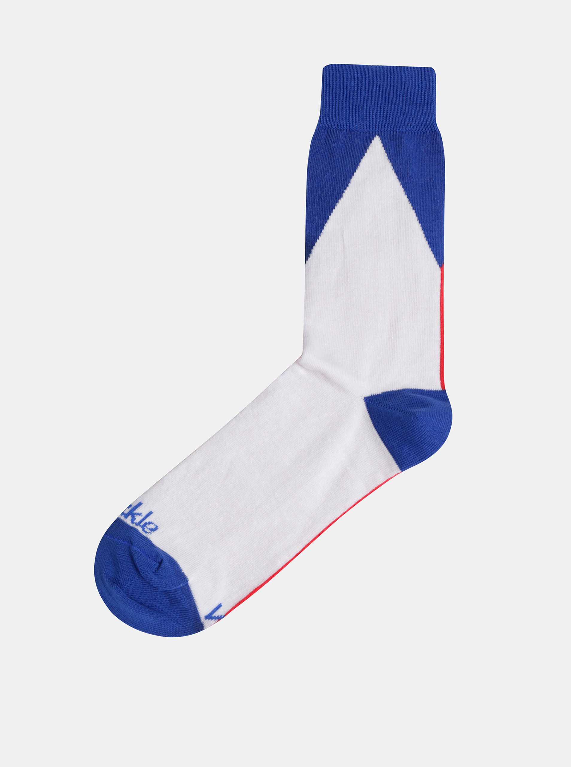 Lacno Bielo–modré ponožky Fusakle Vlajka