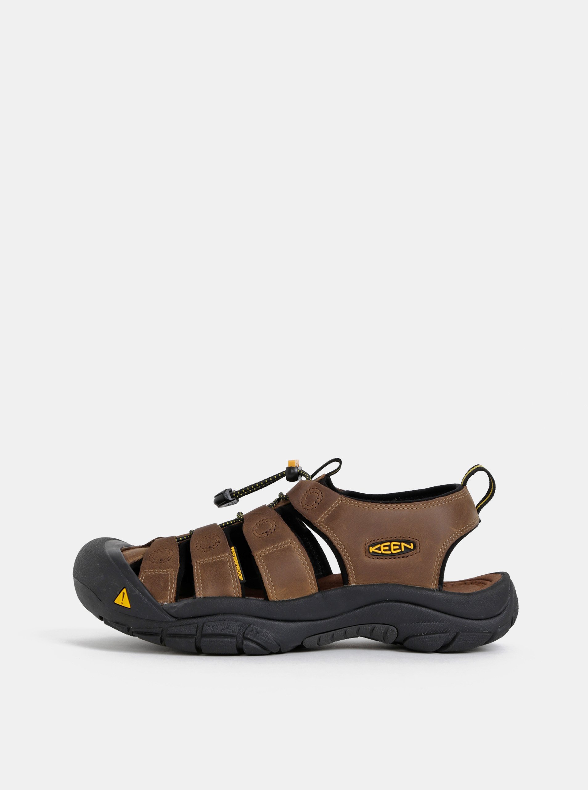 E-shop Tmavě hnědé pánské kožené sandály Keen Newport