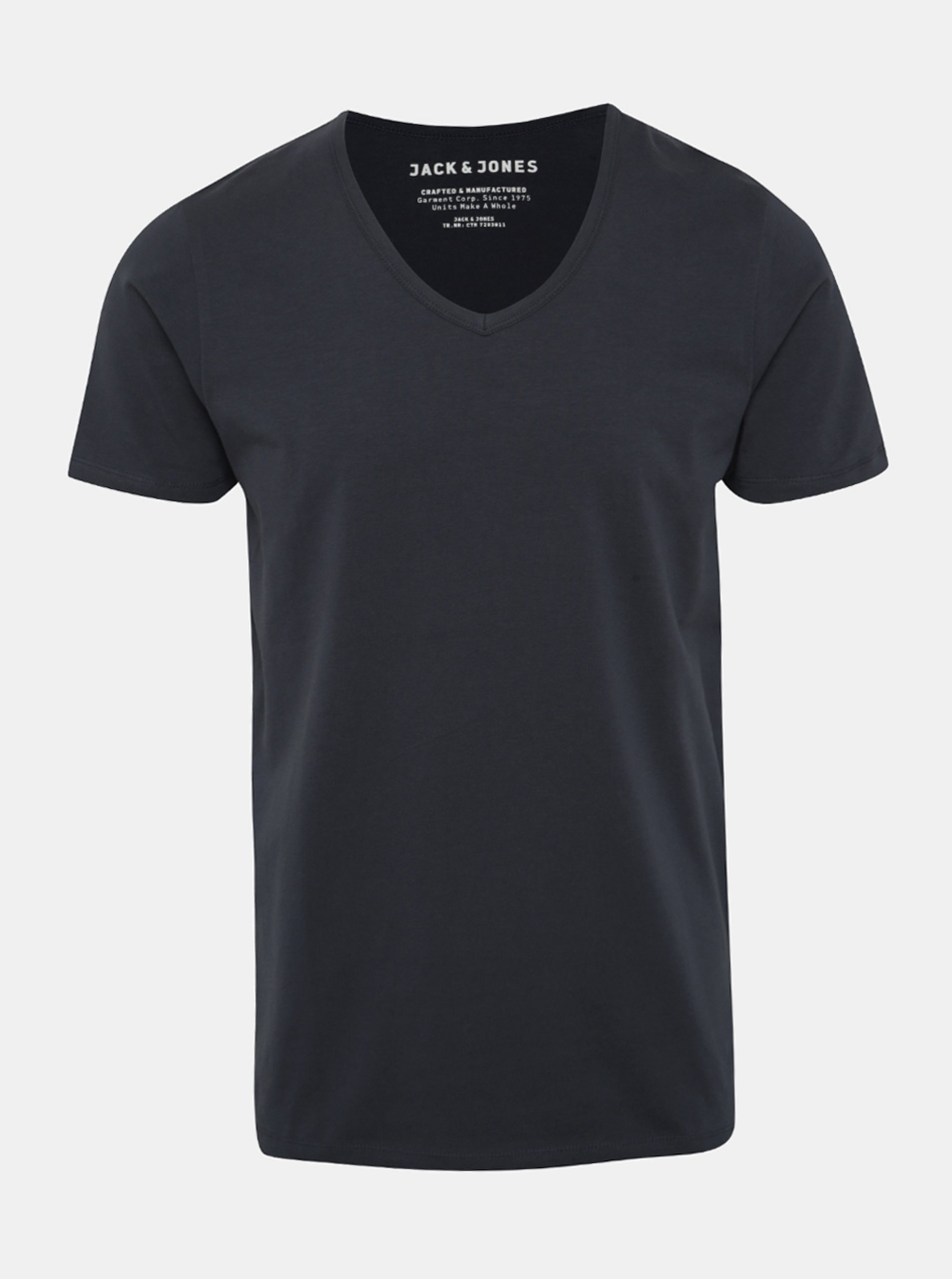 E-shop Tmavě modré pánské basic tričko Jack & Jones Basic