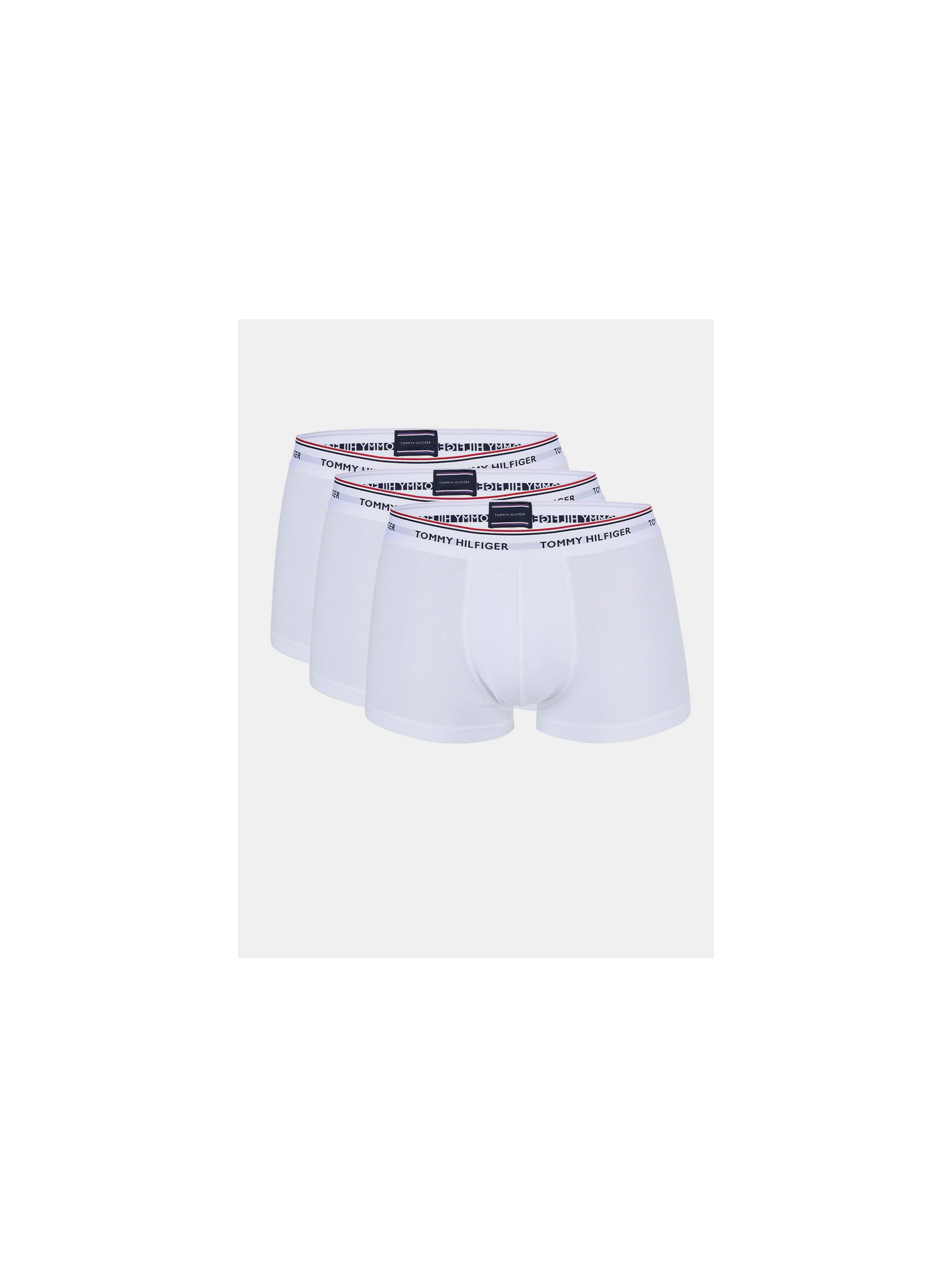 Levně Sada tří pánských bokových boxerek v bílé barvě Tommy Hilfiger Underwear