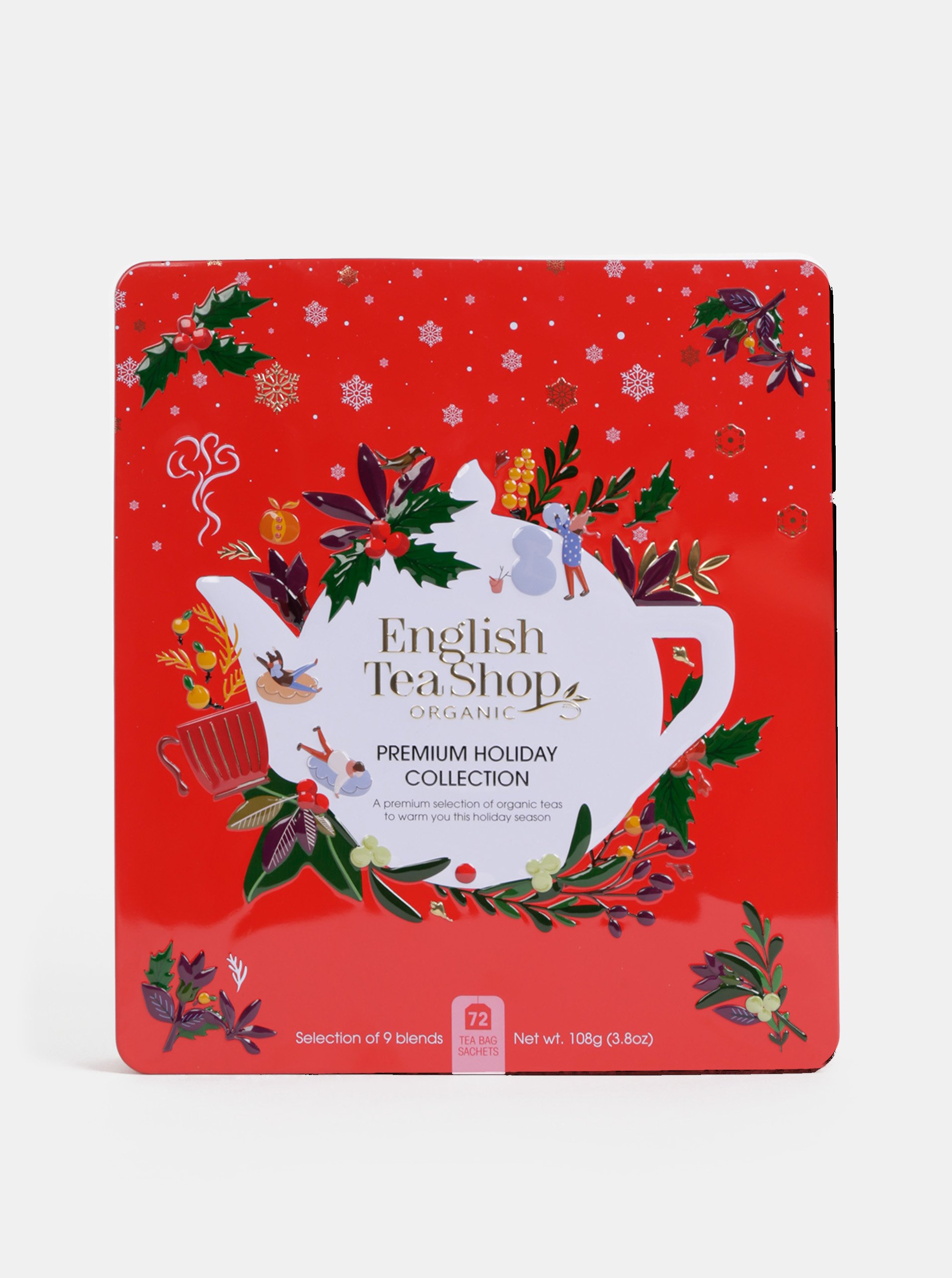 Lacno Červená vianočná prémiová kolekcia čajov English Tea Shop
