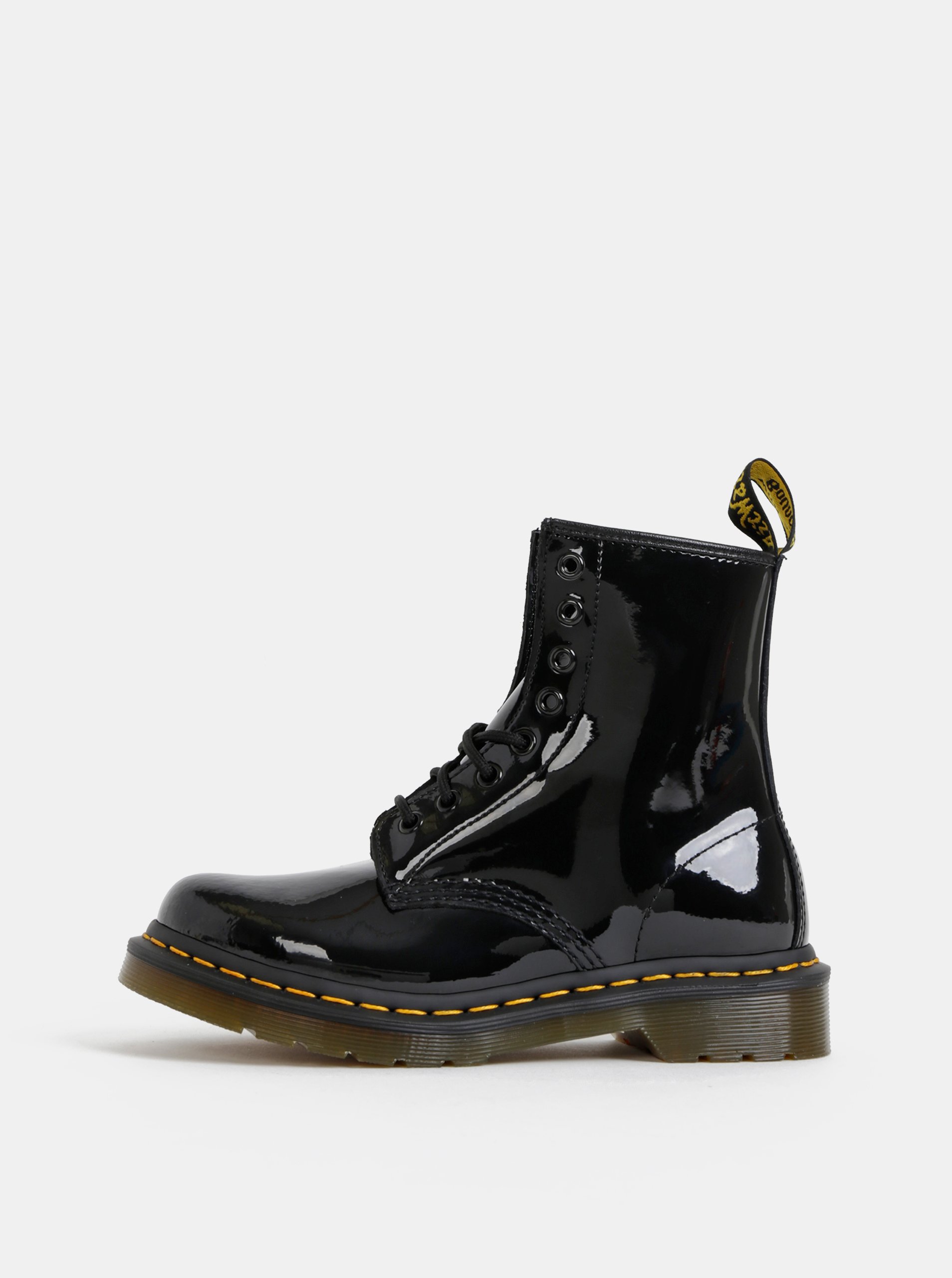 E-shop Čierne dámske kožené kotníkové topánky Dr. Martens 1460
