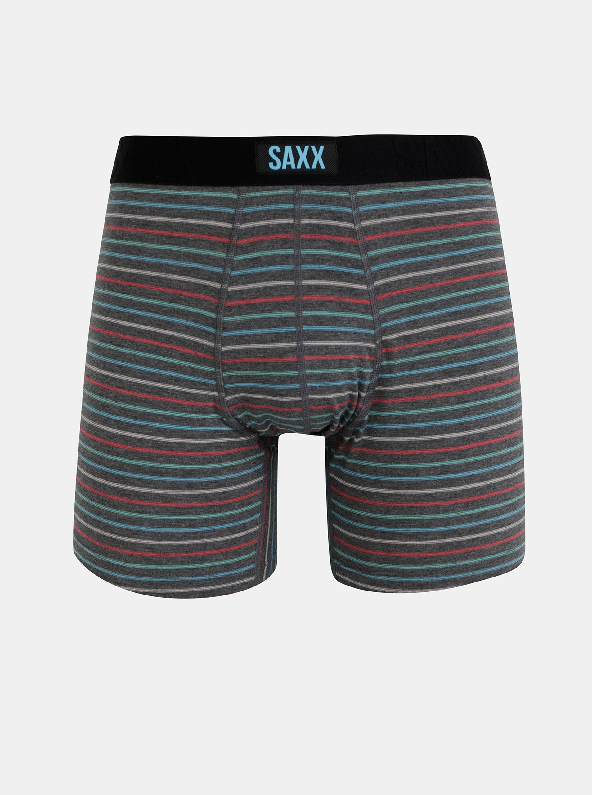 Lacno Šedé pruhované boxerky SAXX