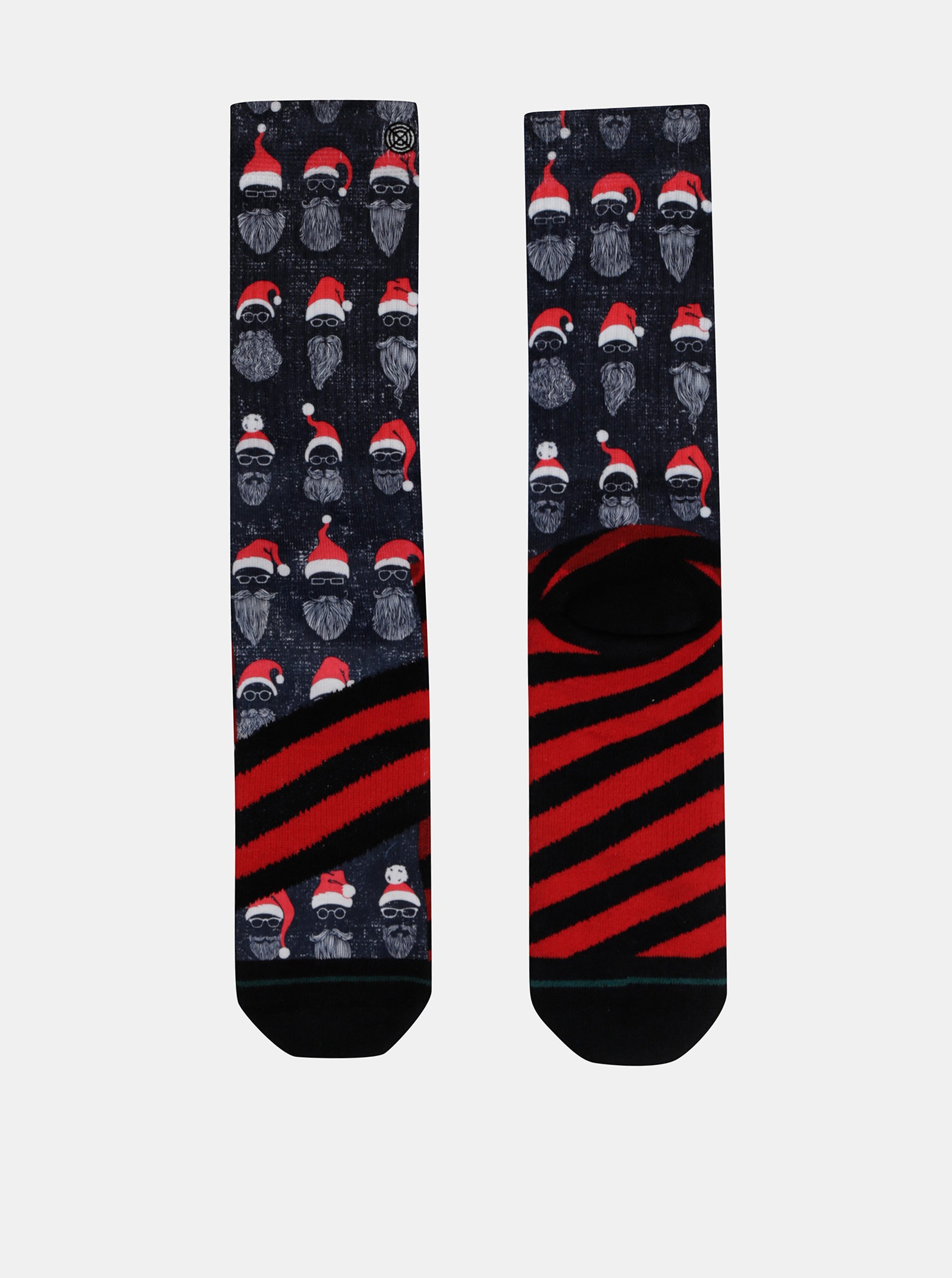 Lacno Tmavomodré pánske ponožky s vianočným motívom XPOOOS