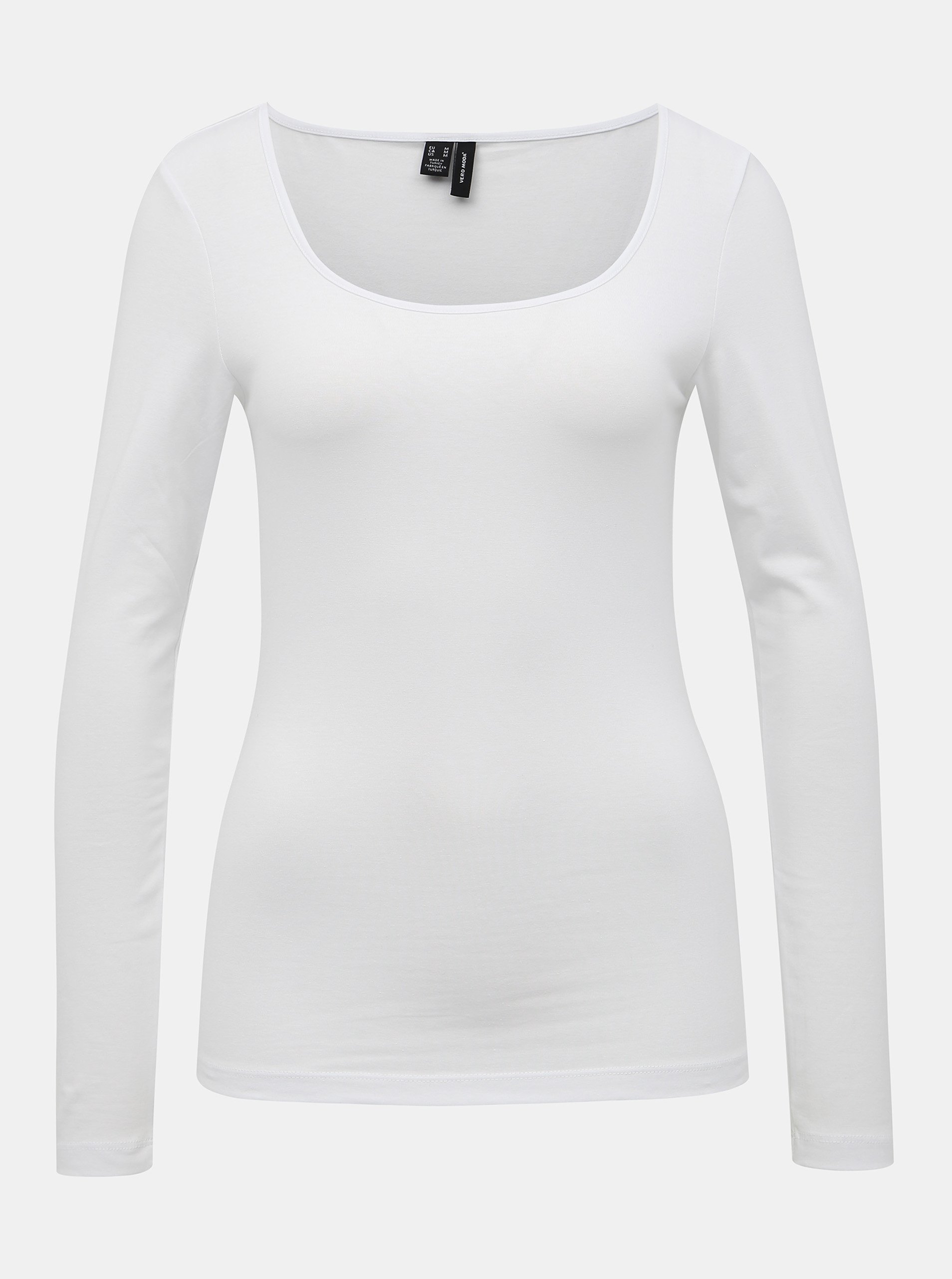 Levně Bílé basic tričko VERO MODA Maxi My