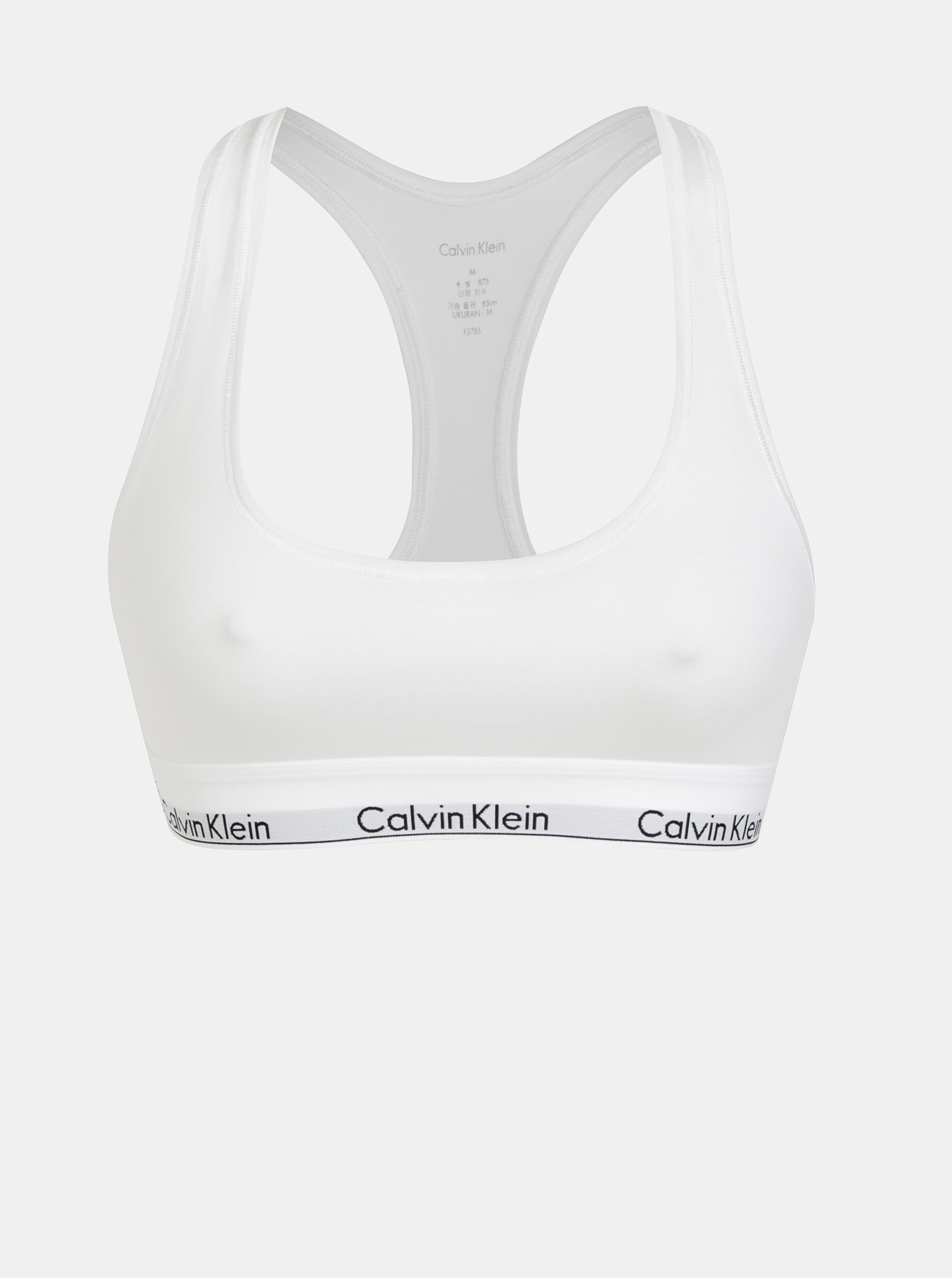 Levně Bílá podprsenka Calvin Klein Underwear
