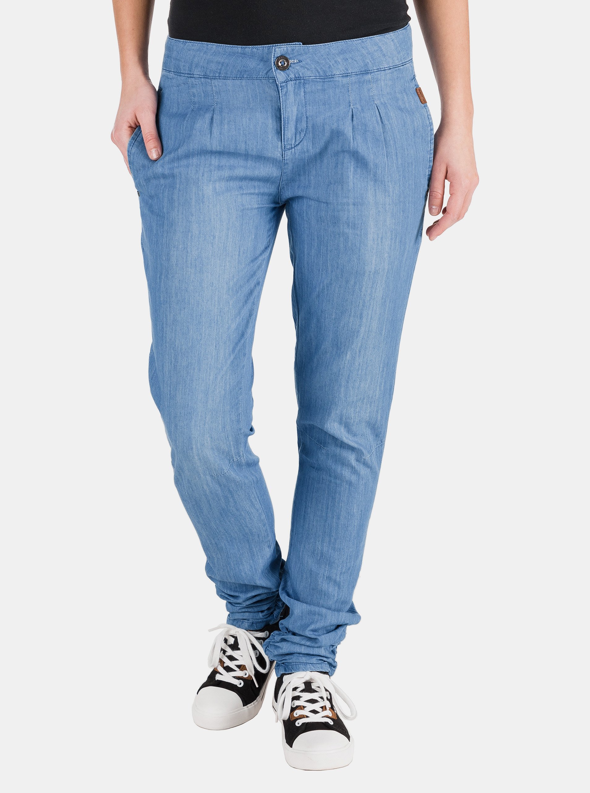 E-shop Modré dámské kalhoty SAM 73