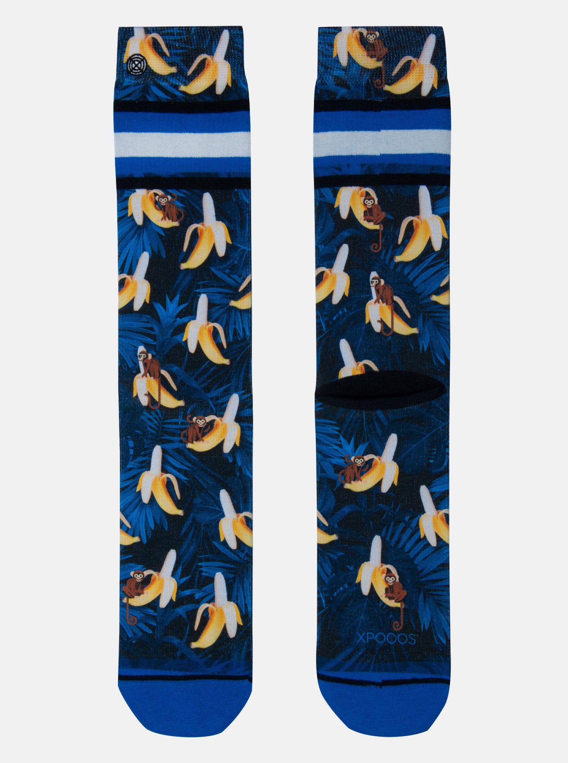 Levně Tmavě modré pánské ponožky XPOOOS