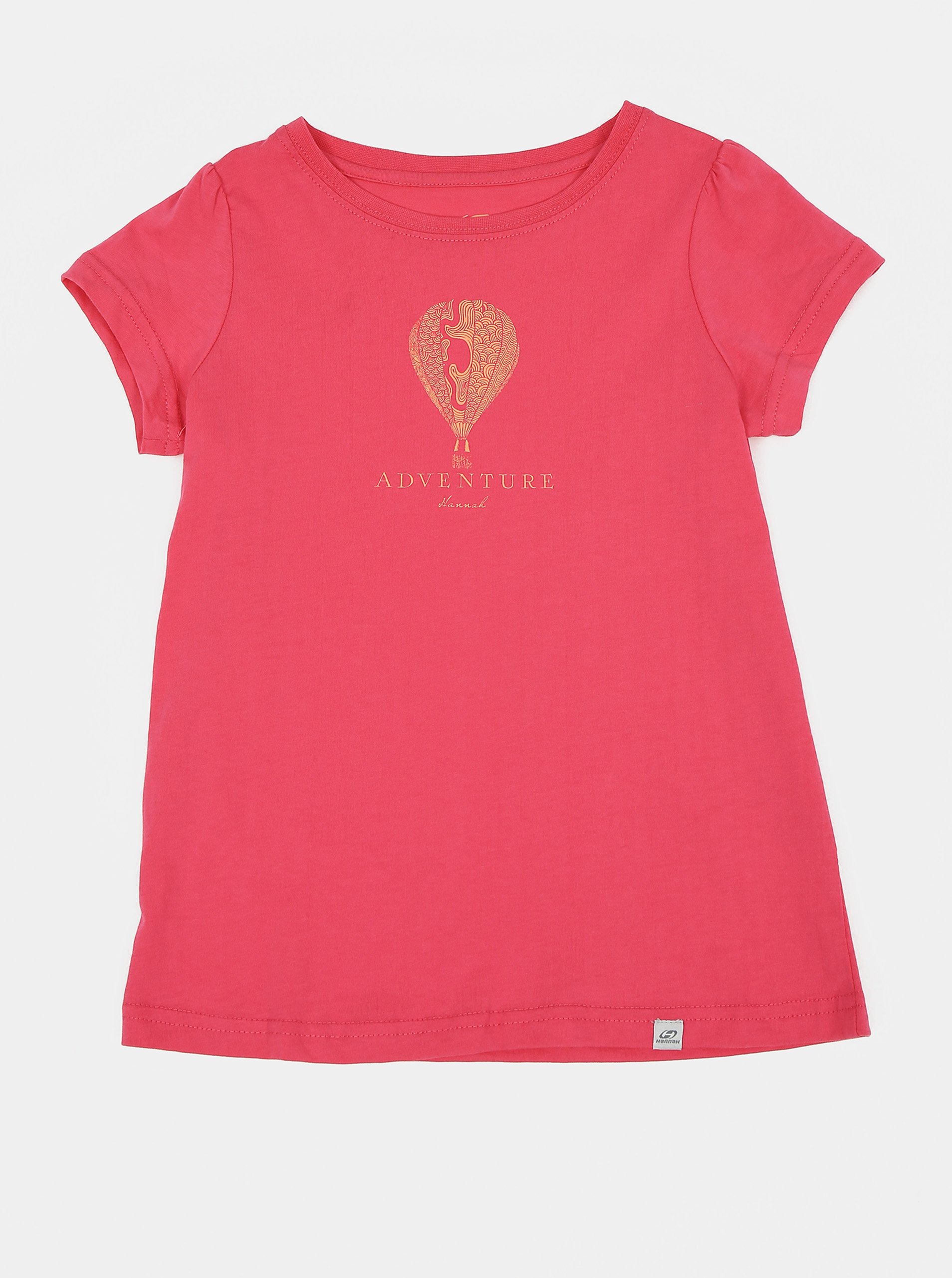 Levně Růžové holčičí tričko s potiskem Hannah Poppy