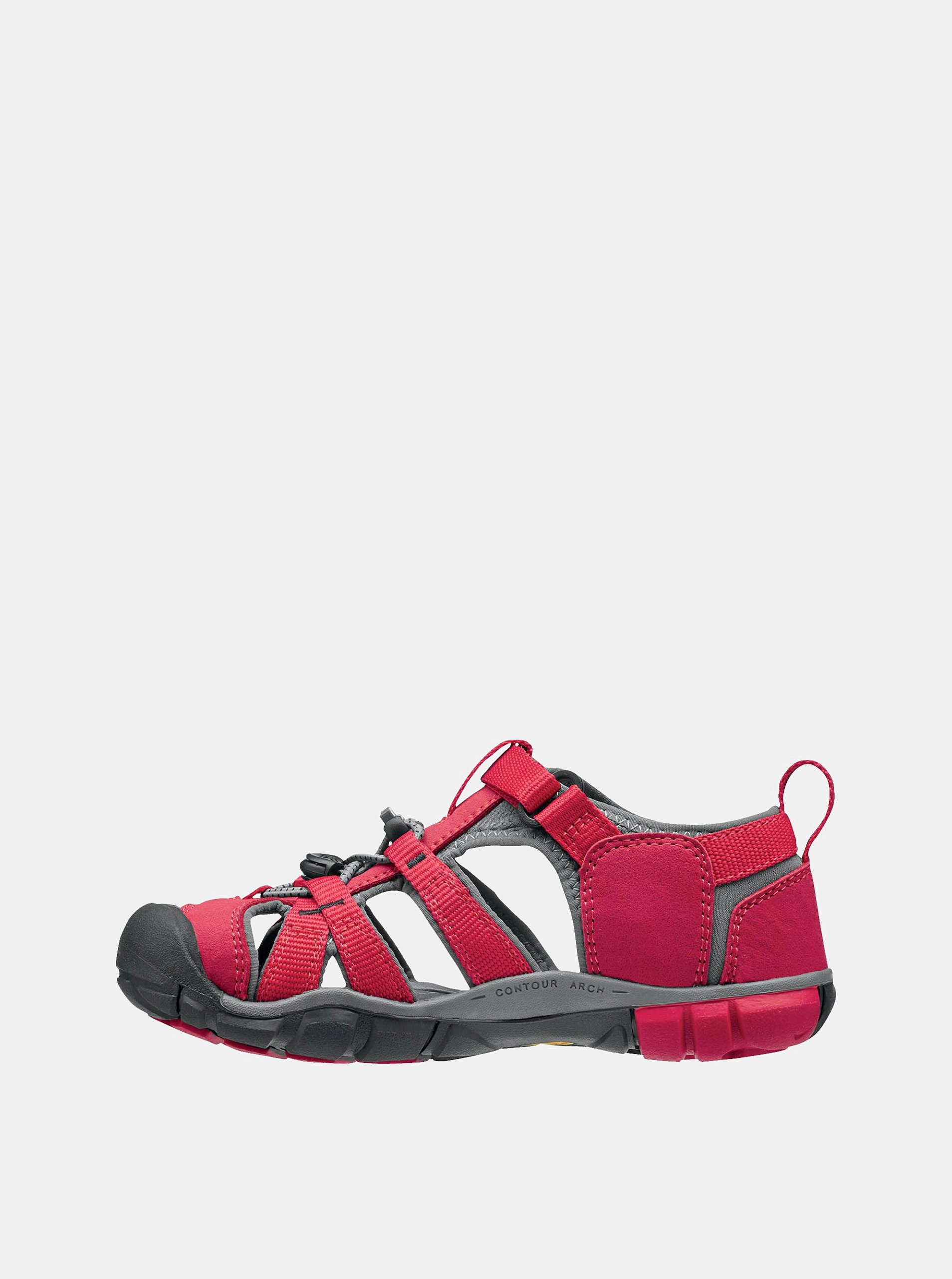 E-shop Červené dětské sandály Keen Seacamp II CNX K