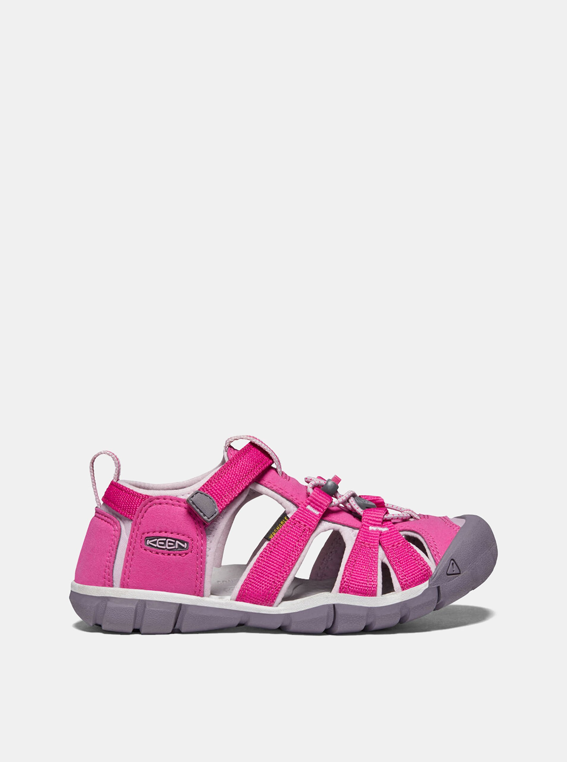Lacno Ružové dievčenské sandále Keen Seacamp II CNX Y