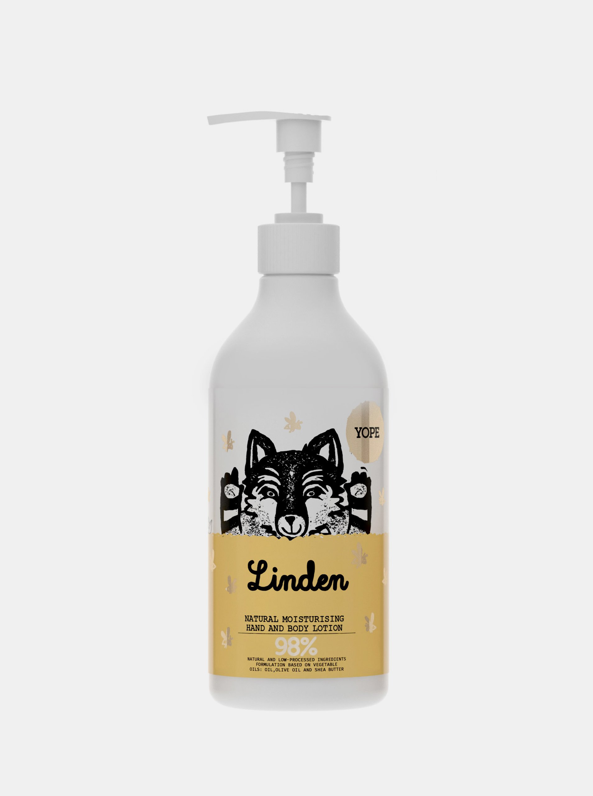 Levně Hydratační tělové mléko s vůní květů lípy 300 ml Yope