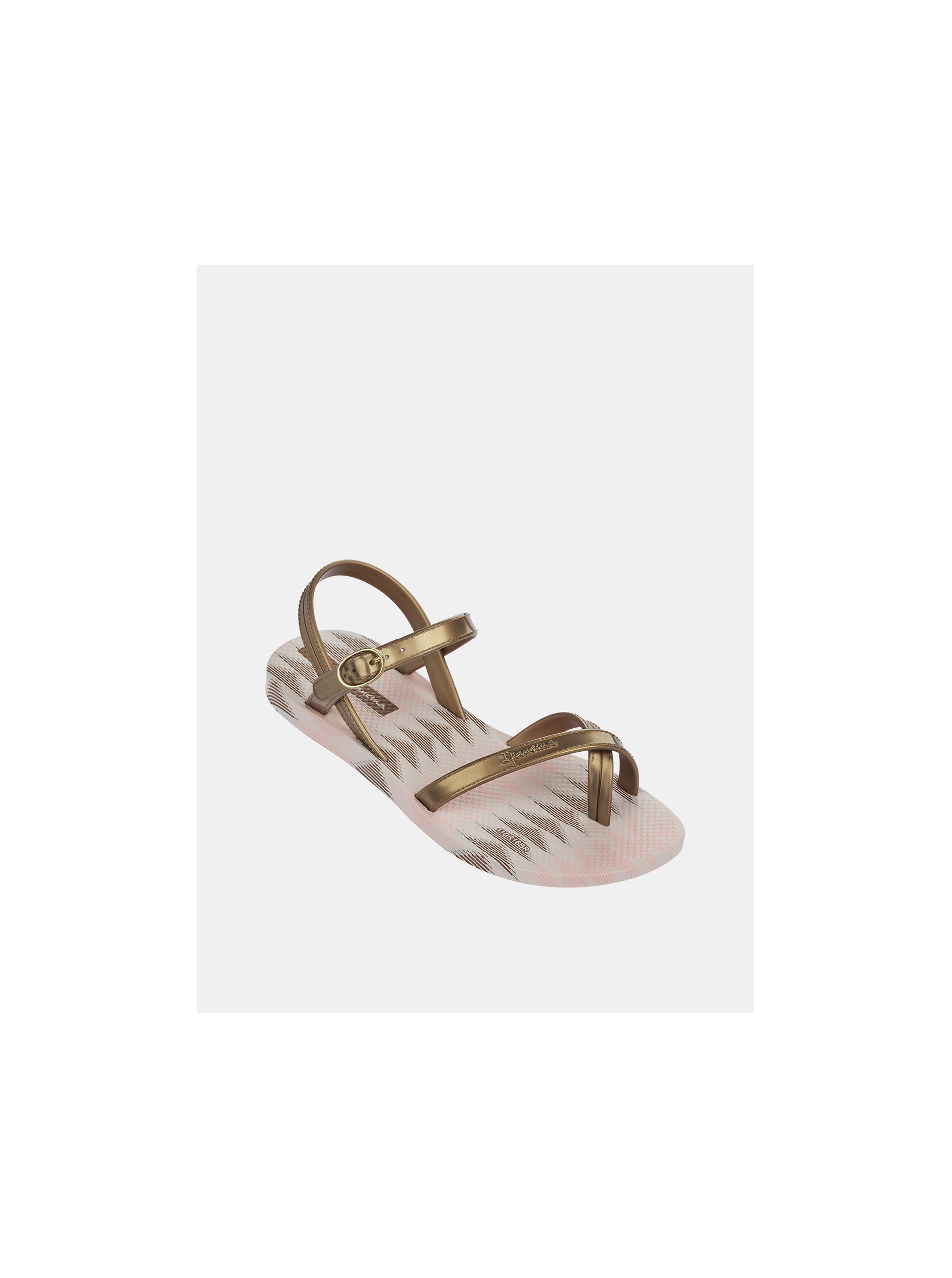 Lacno Dievčenské sandále v zlatej farbe Ipanema