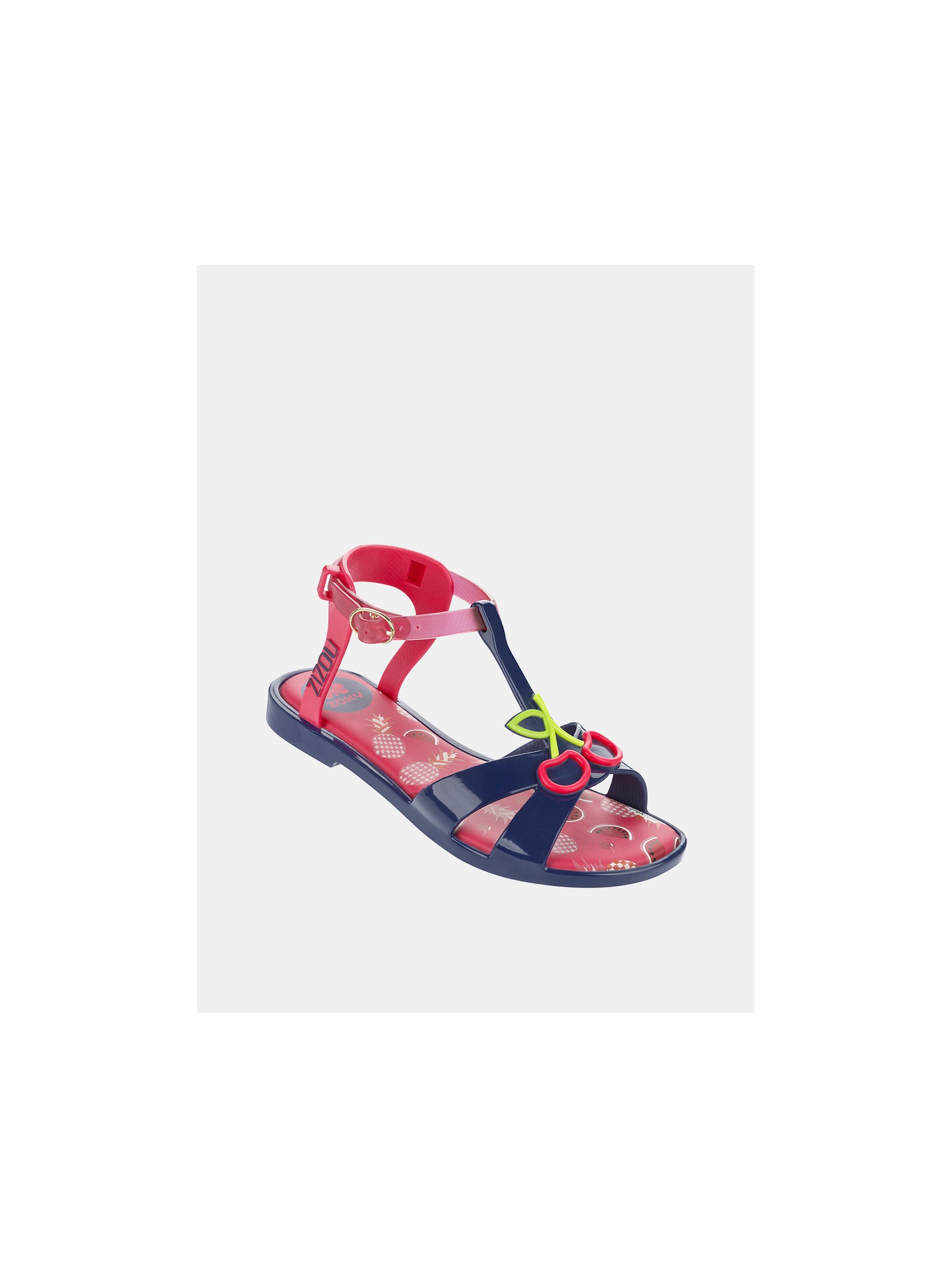 Levně Modro-růžové holčičí sandály Zaxy