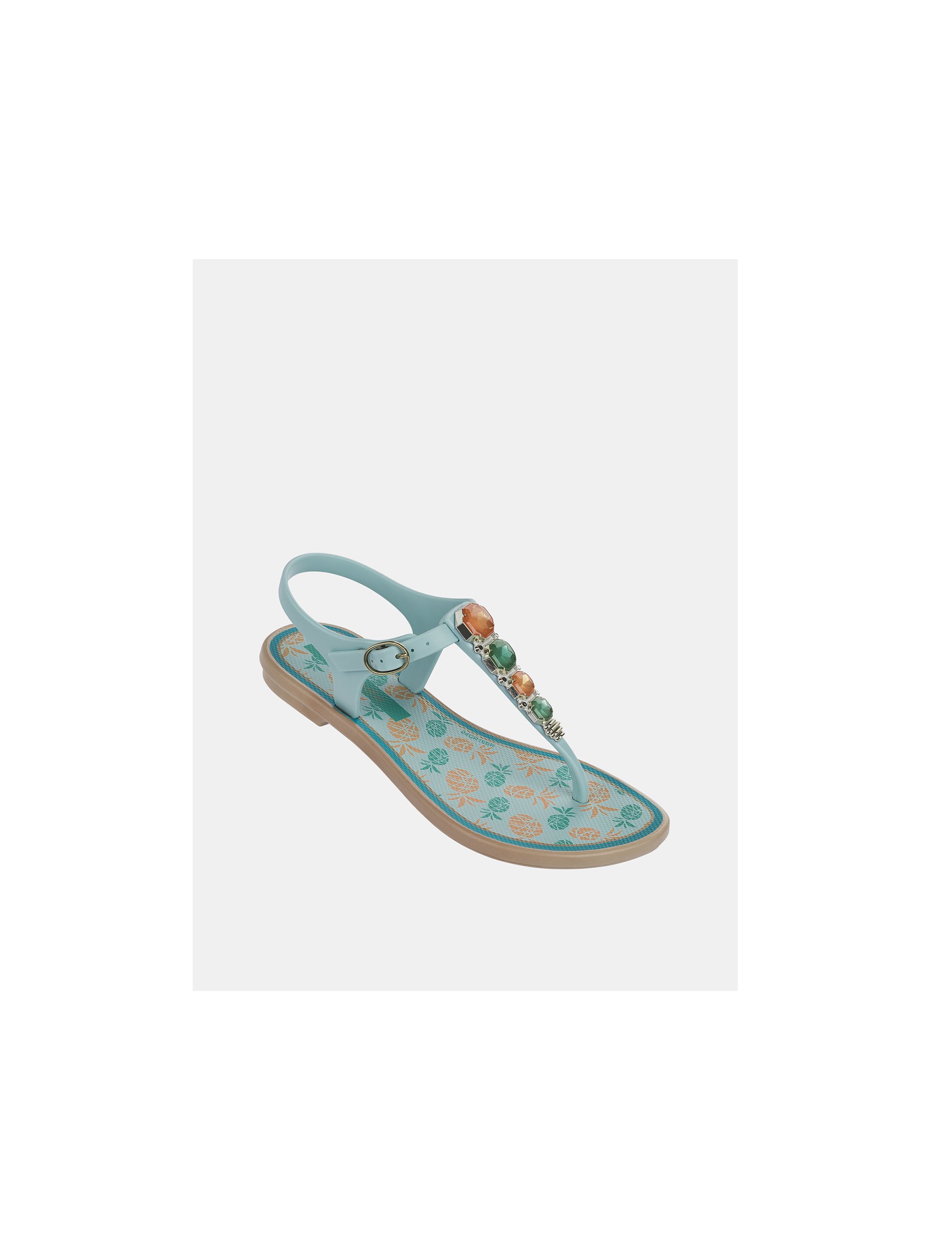 Lacno Modré dievčenské sandále Grendha