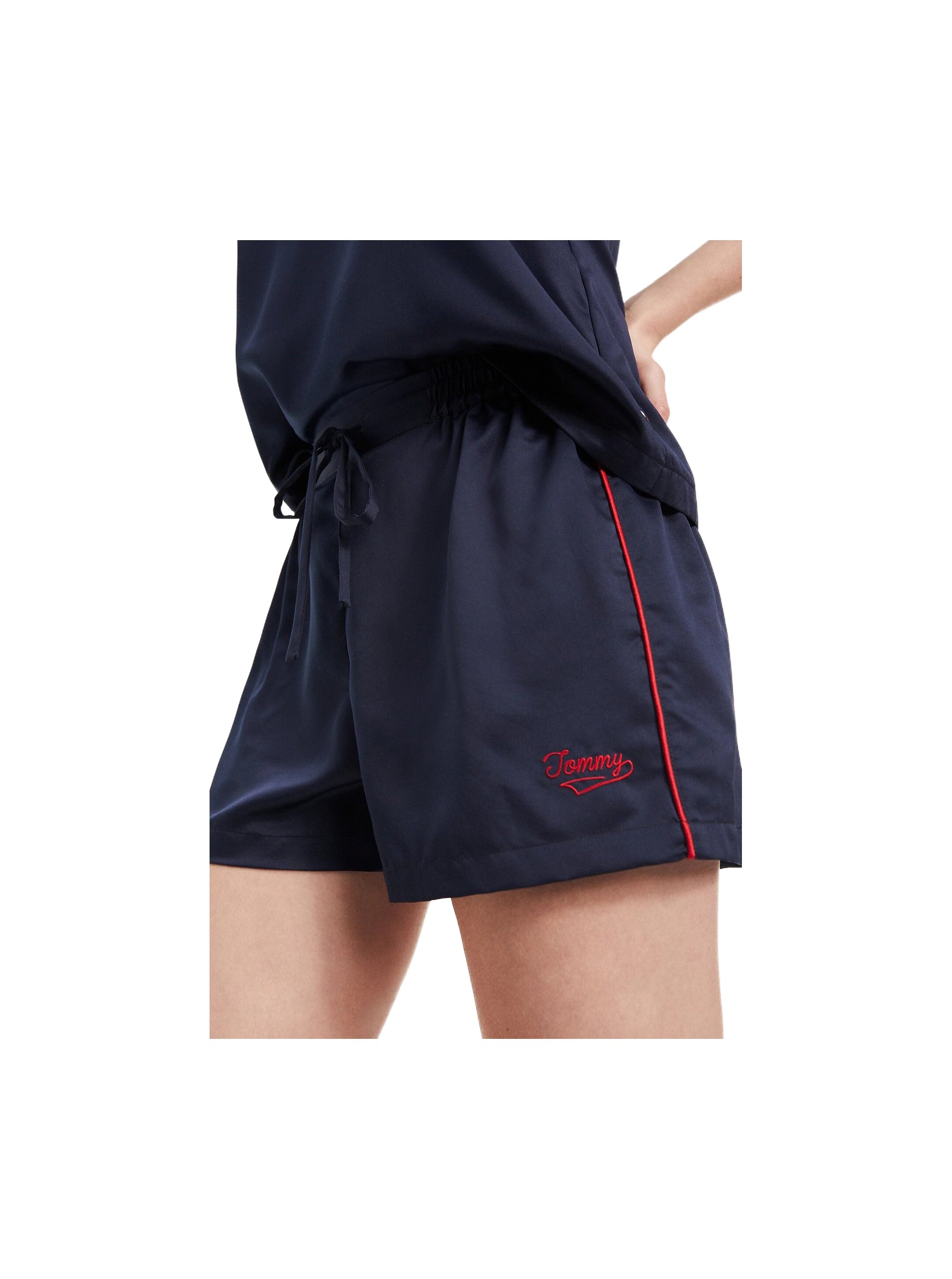 E-shop Tmavě modré pyžamové kraťasy Tommy Hilfiger Underwear