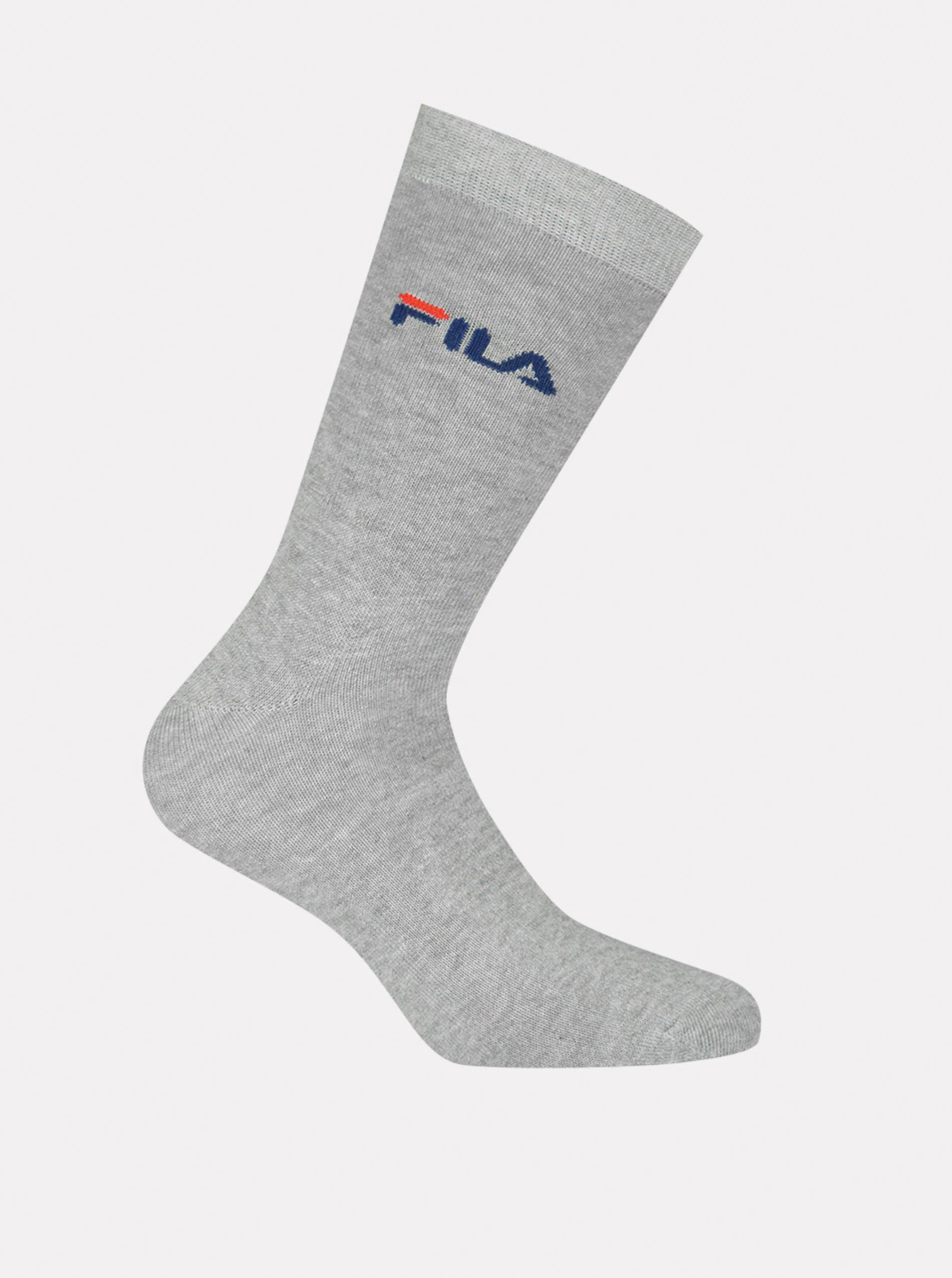 Lacno Šedé ponožky FILA