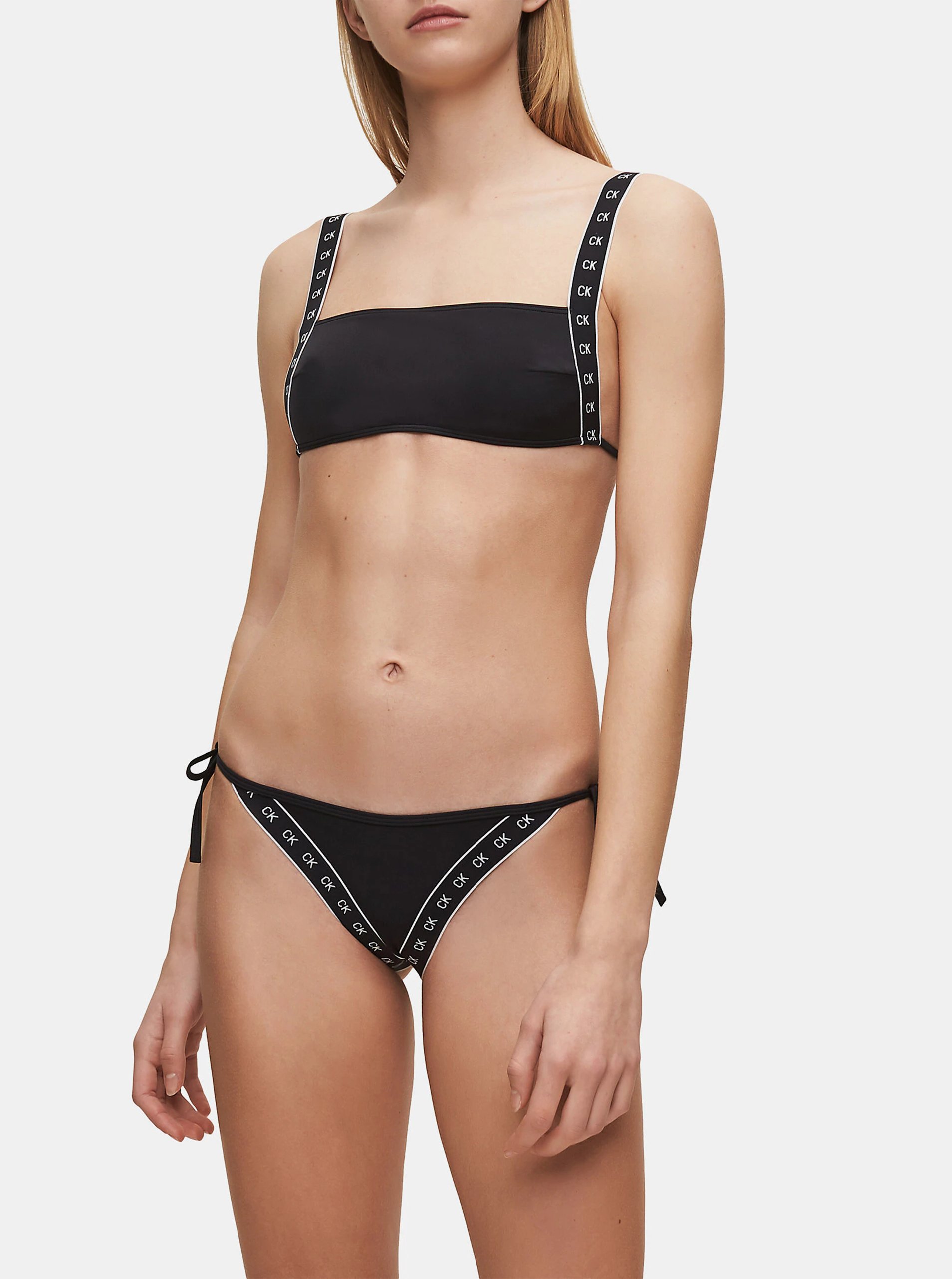 Lacno Čierny spodný diel plaviek Calvin Klein Underwear