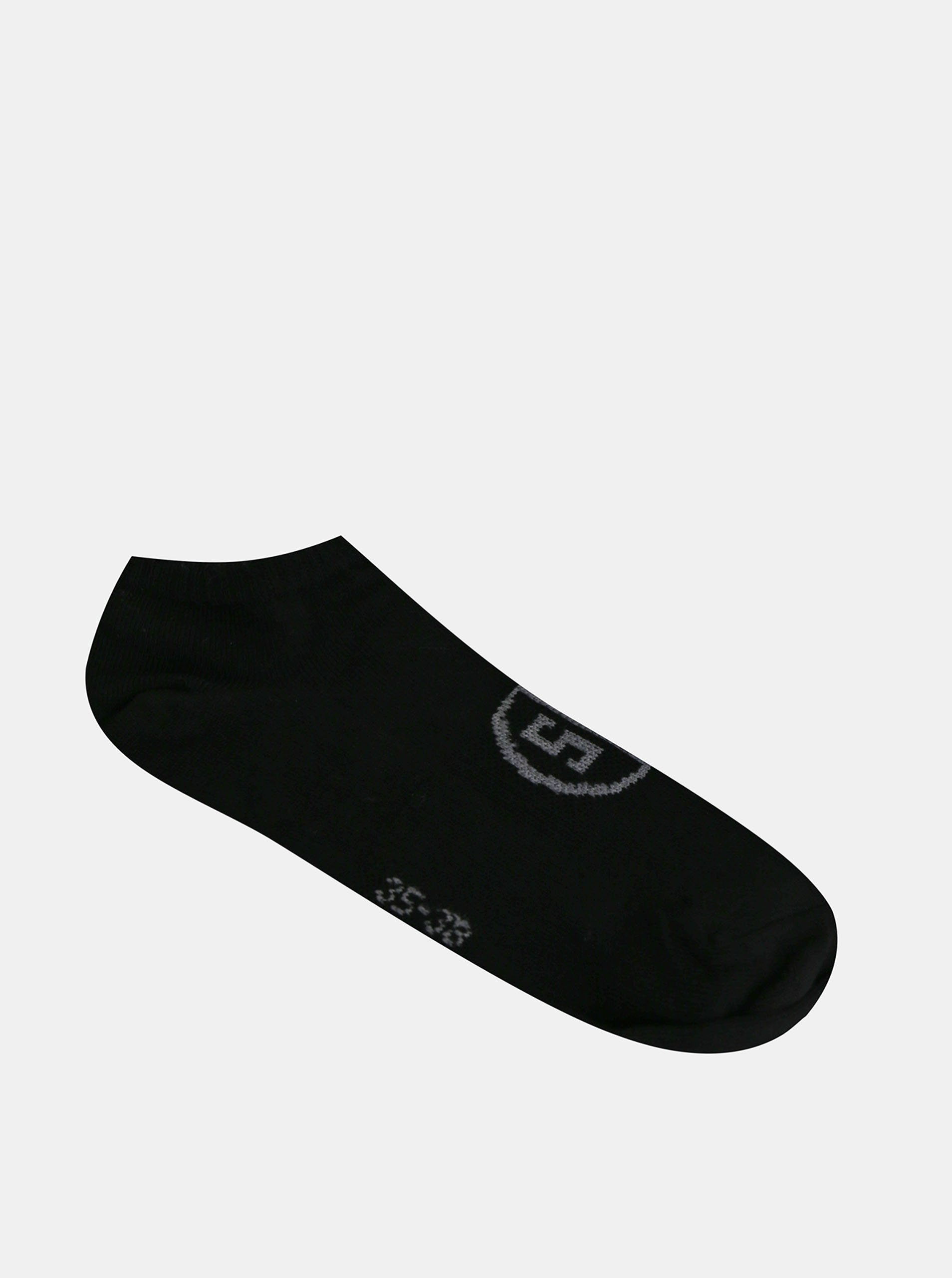 Lacno Čierne členkové ponožky SAM 73