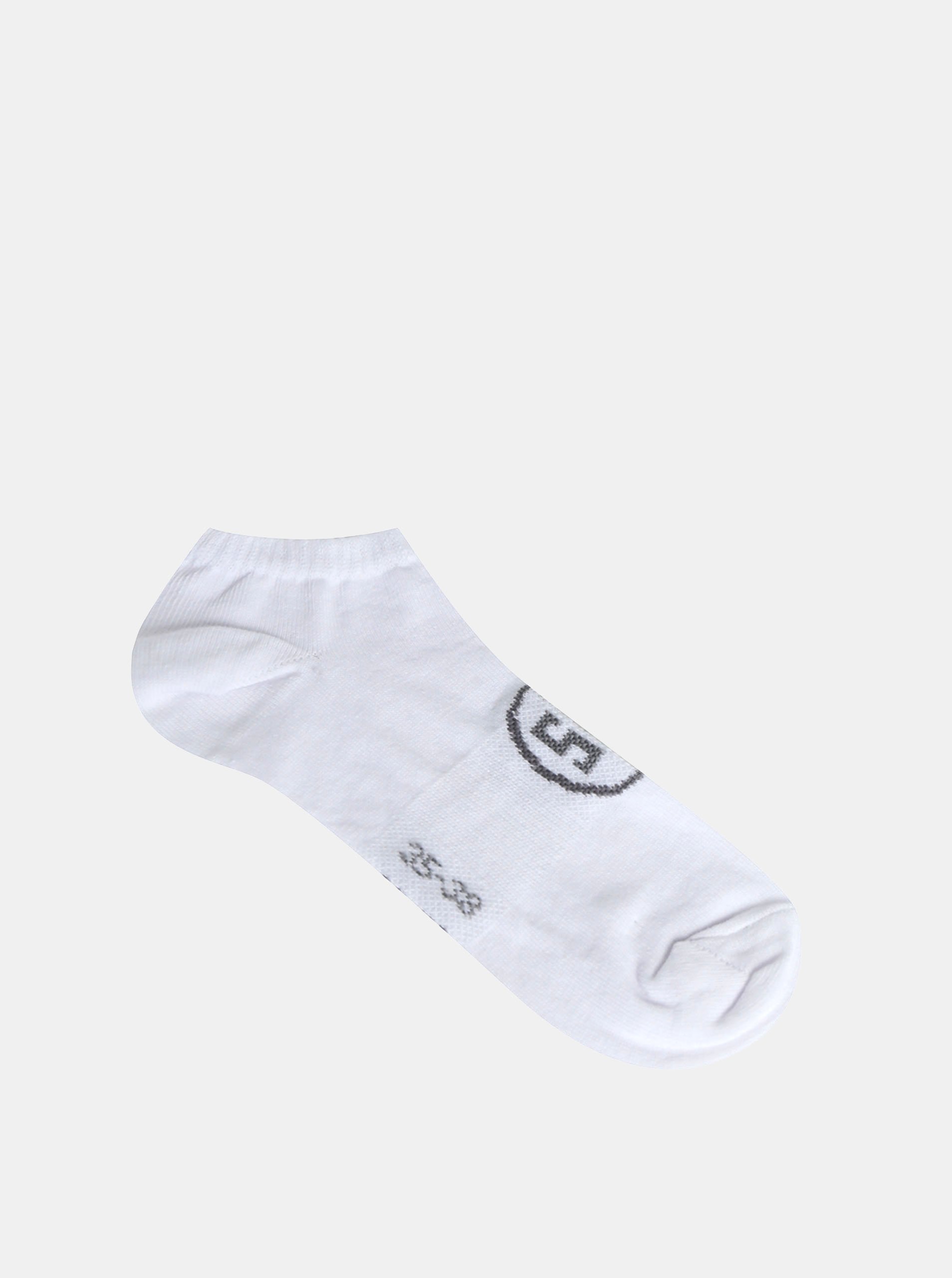 Levně Bílé kotníkové ponožky SAM 73