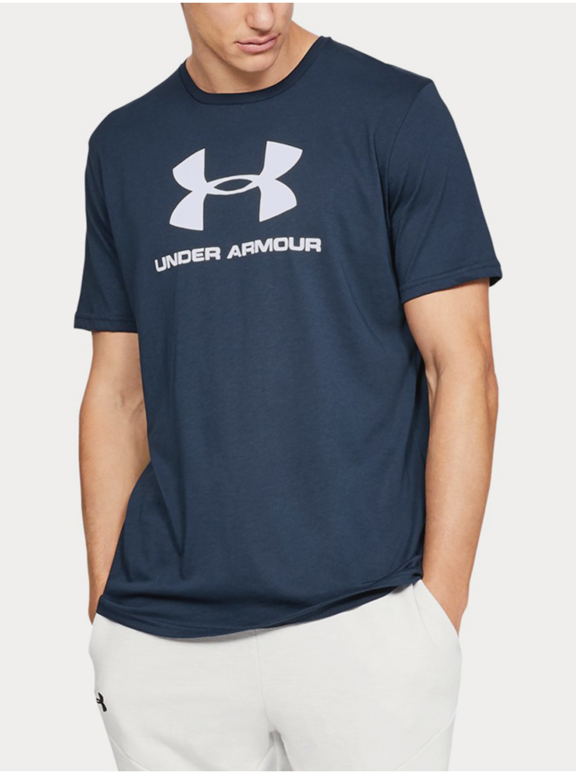 Levně Modré pánské tričko Sportstyle Under Armour