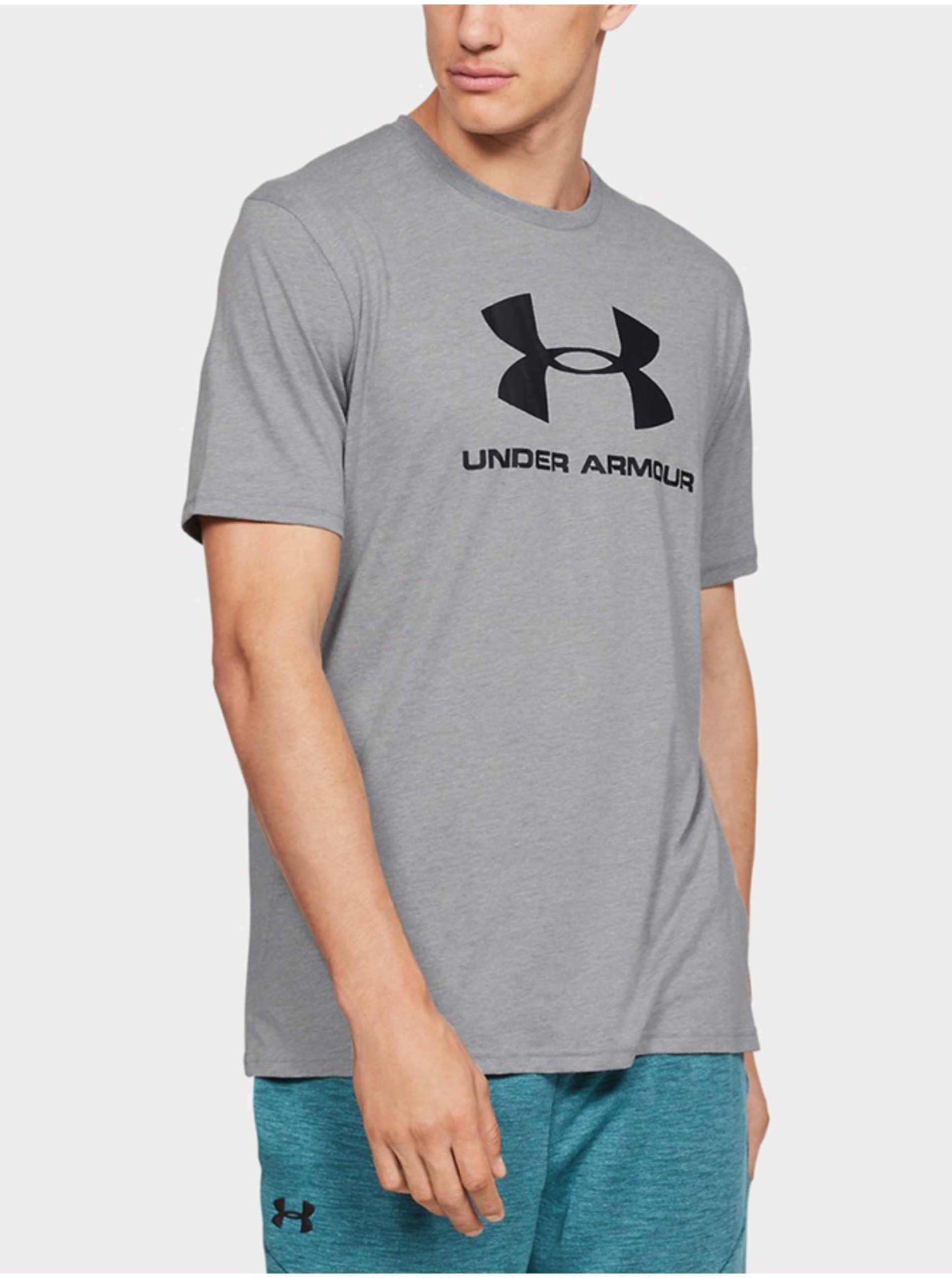 Levně Šedé pánské tričko Sportstyle Under Armour