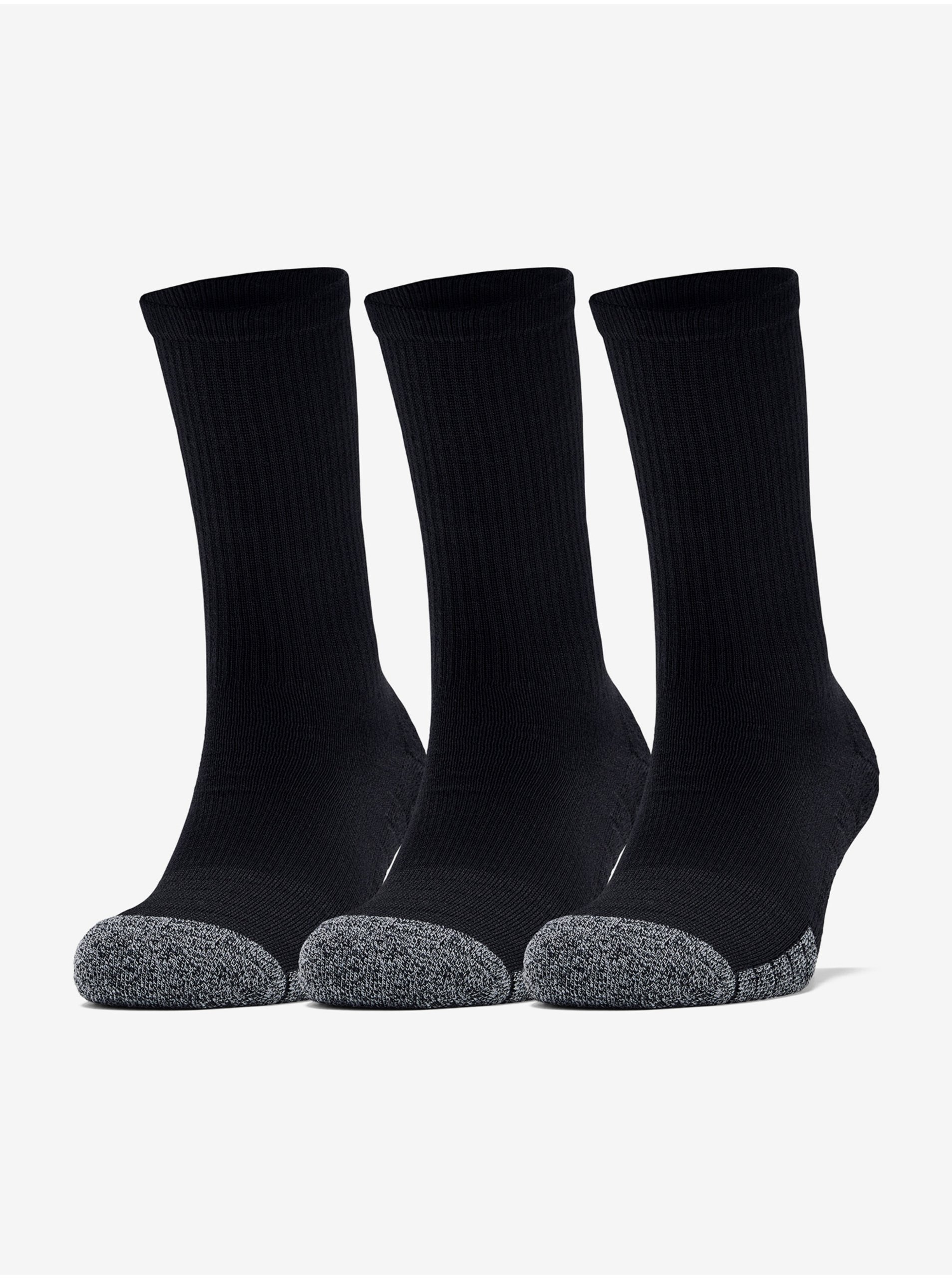 Lacno Sada tří párů černých ponožek Heatgear Under Armour