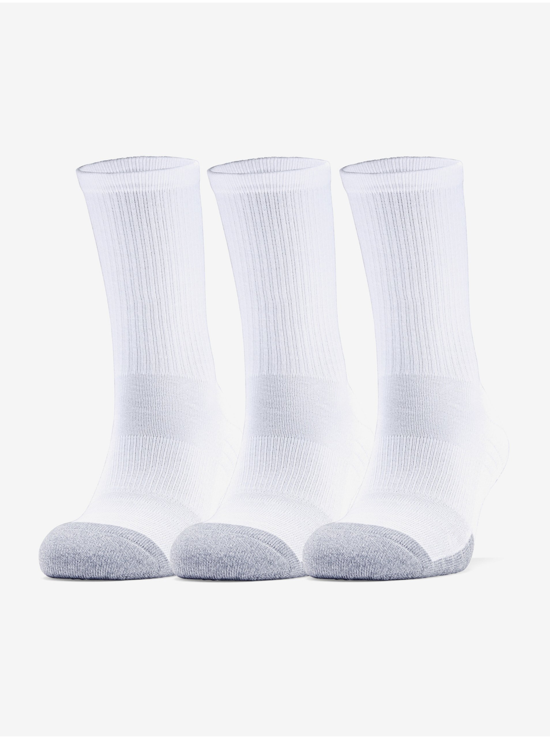 Lacno Sada troch párov bielych ponožiek Heatgear Under Armour.