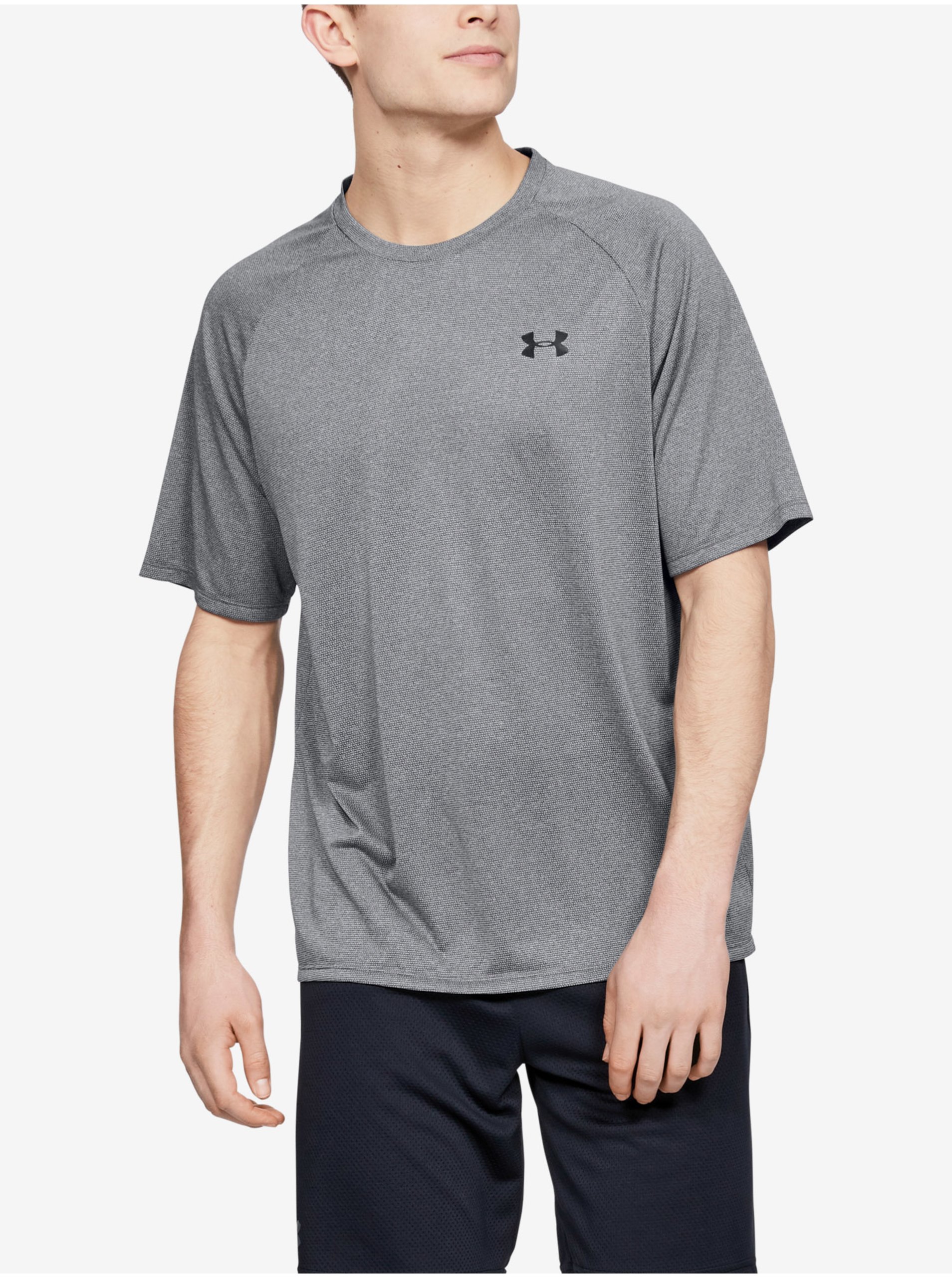 Levně Šedé pánské tričko Tech Under Armour