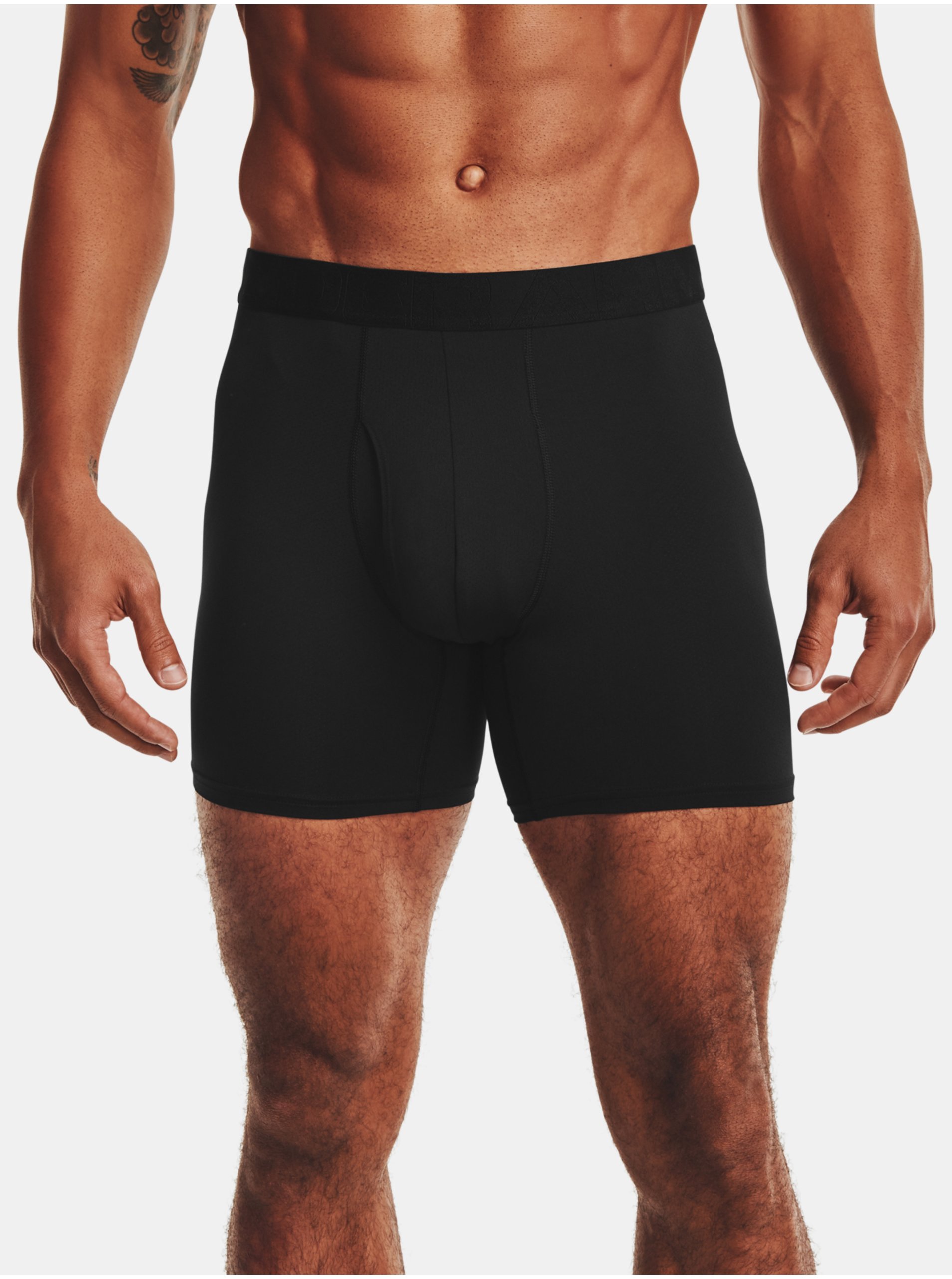 Lacno Čierne boxerky Under Armour UA Tech Mesh 6in 2 Pack