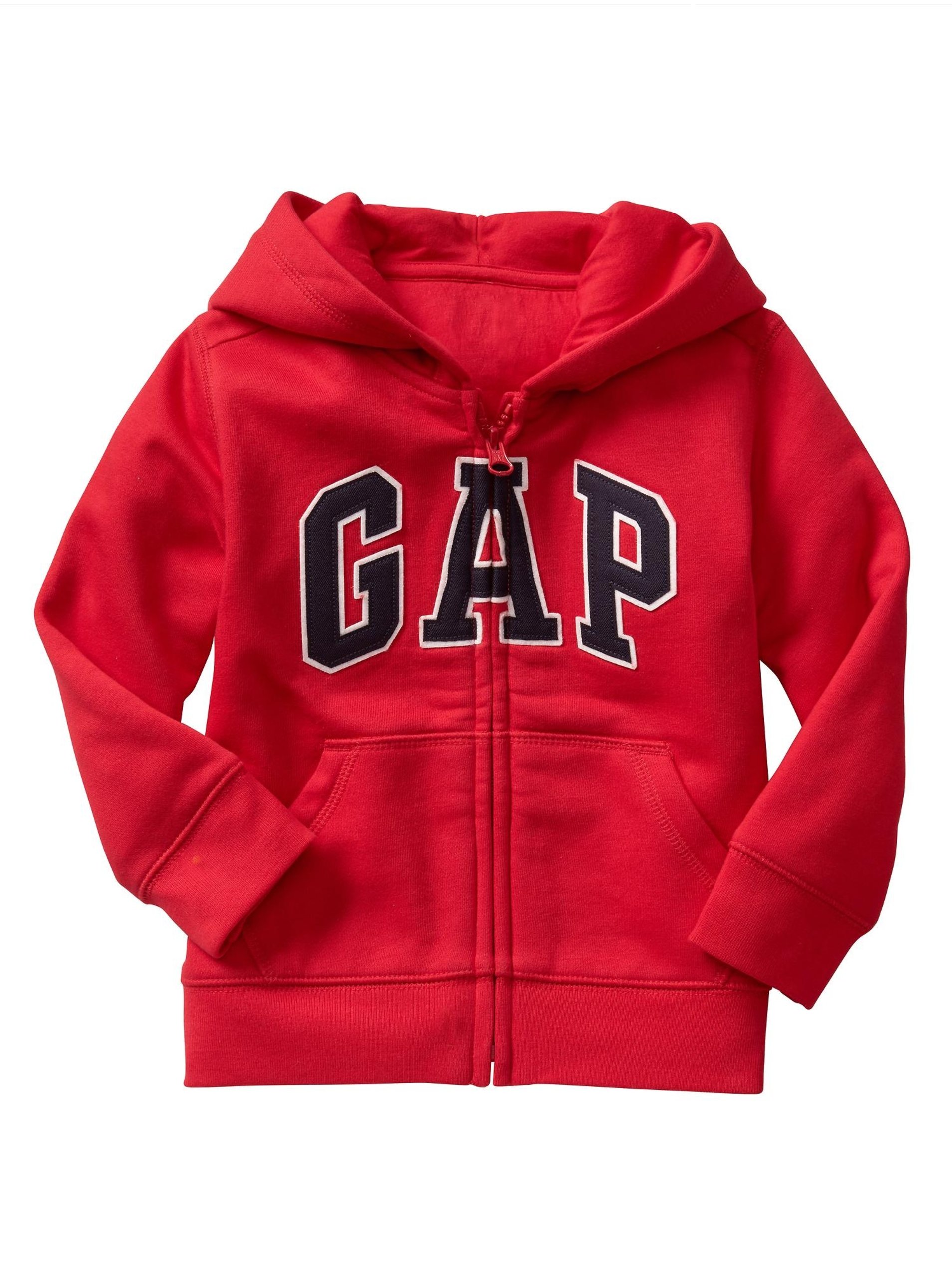 E-shop Červená klučičí mikina GAP Logo