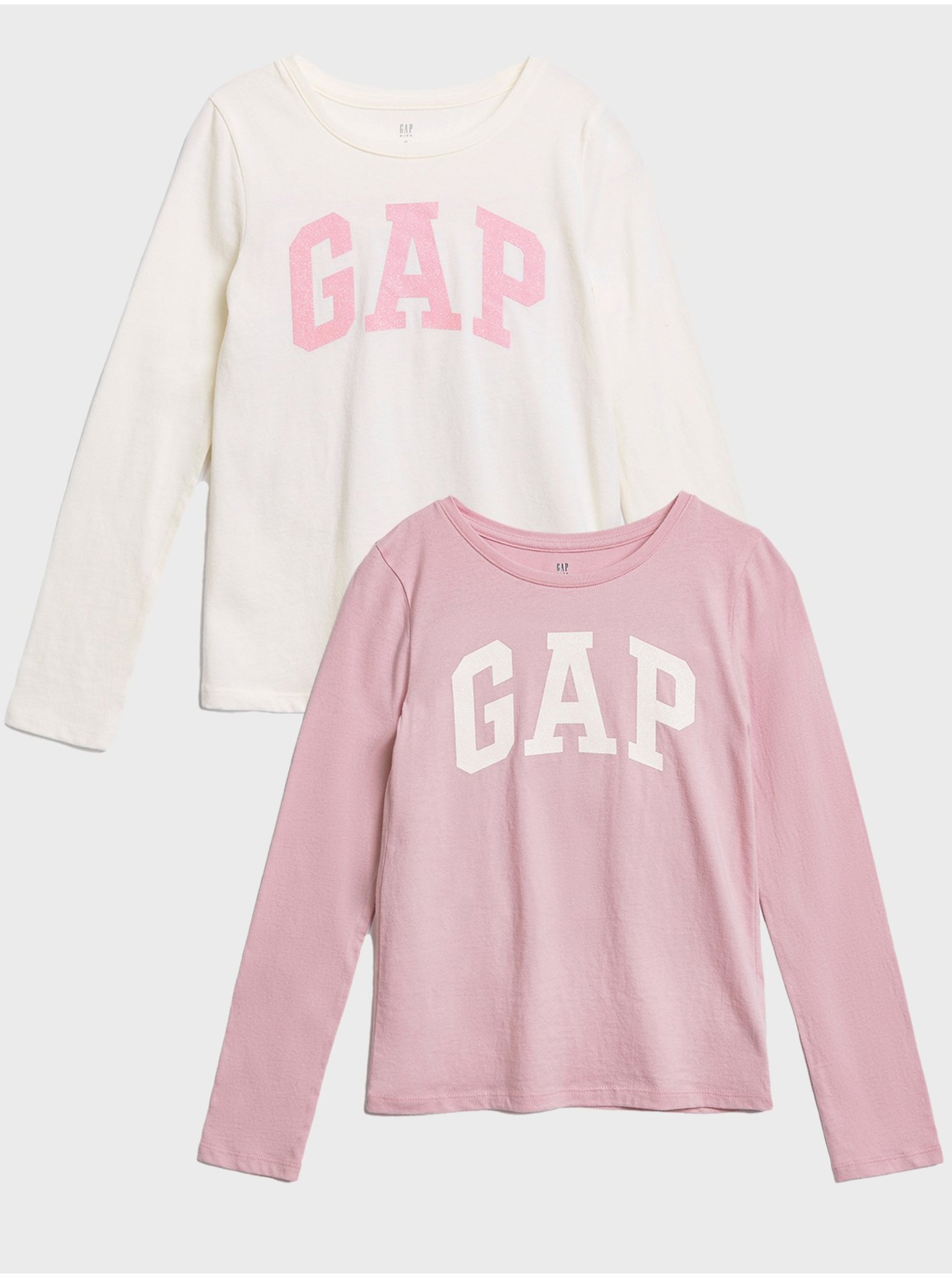 Lacno Farebné dievčenské tričko GAP Logo