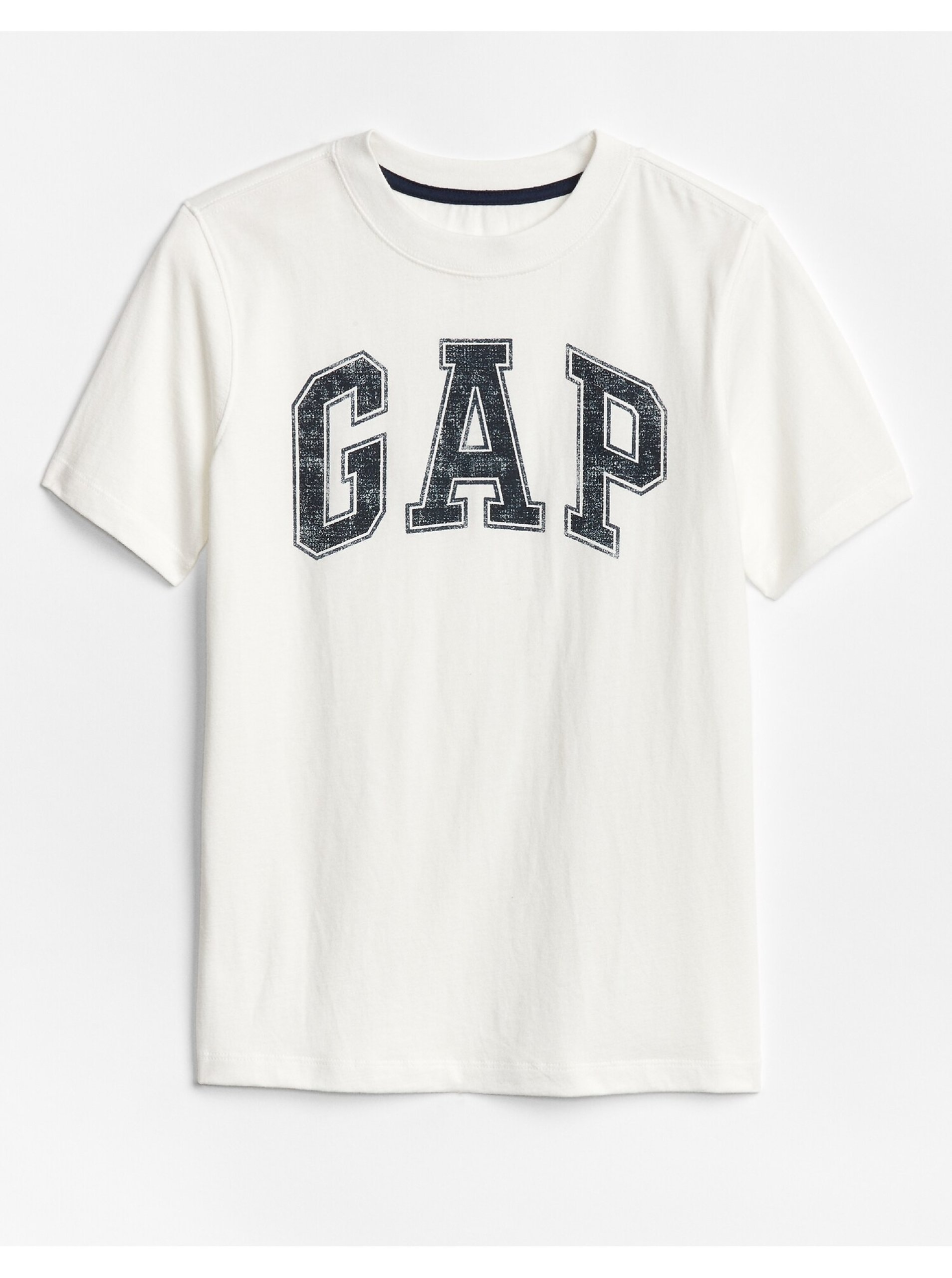 Lacno Biele chlapčenské tričko GAP Logo