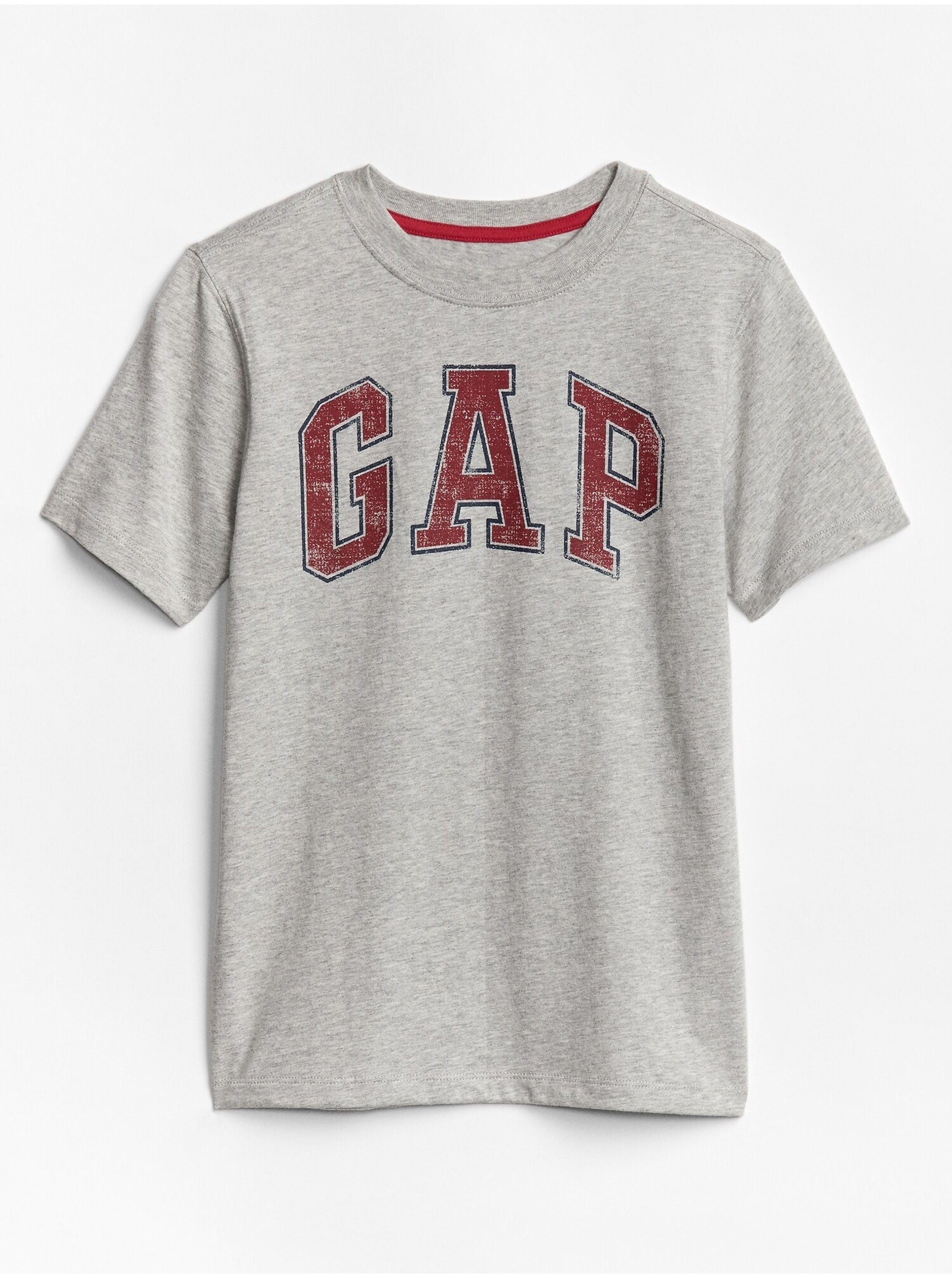 Lacno Šedé chlapčenské tričko GAP Logo