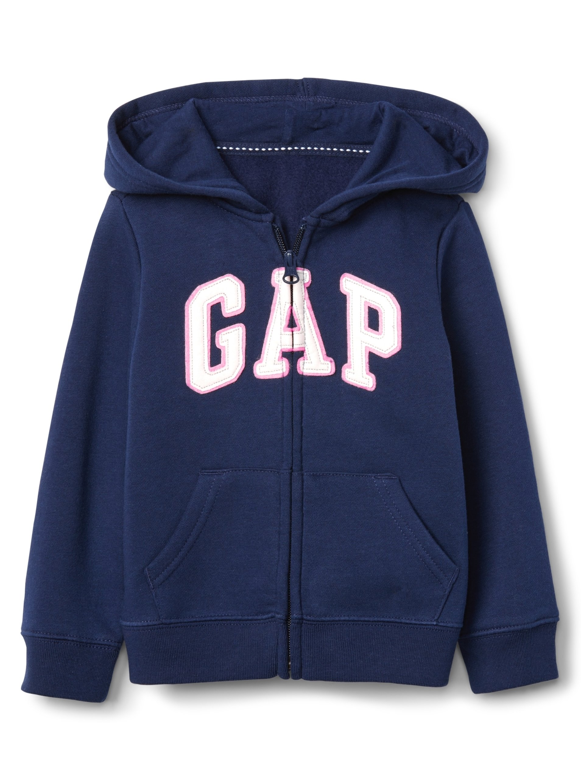 Lacno Modrá dievčenská mikina GAP logo