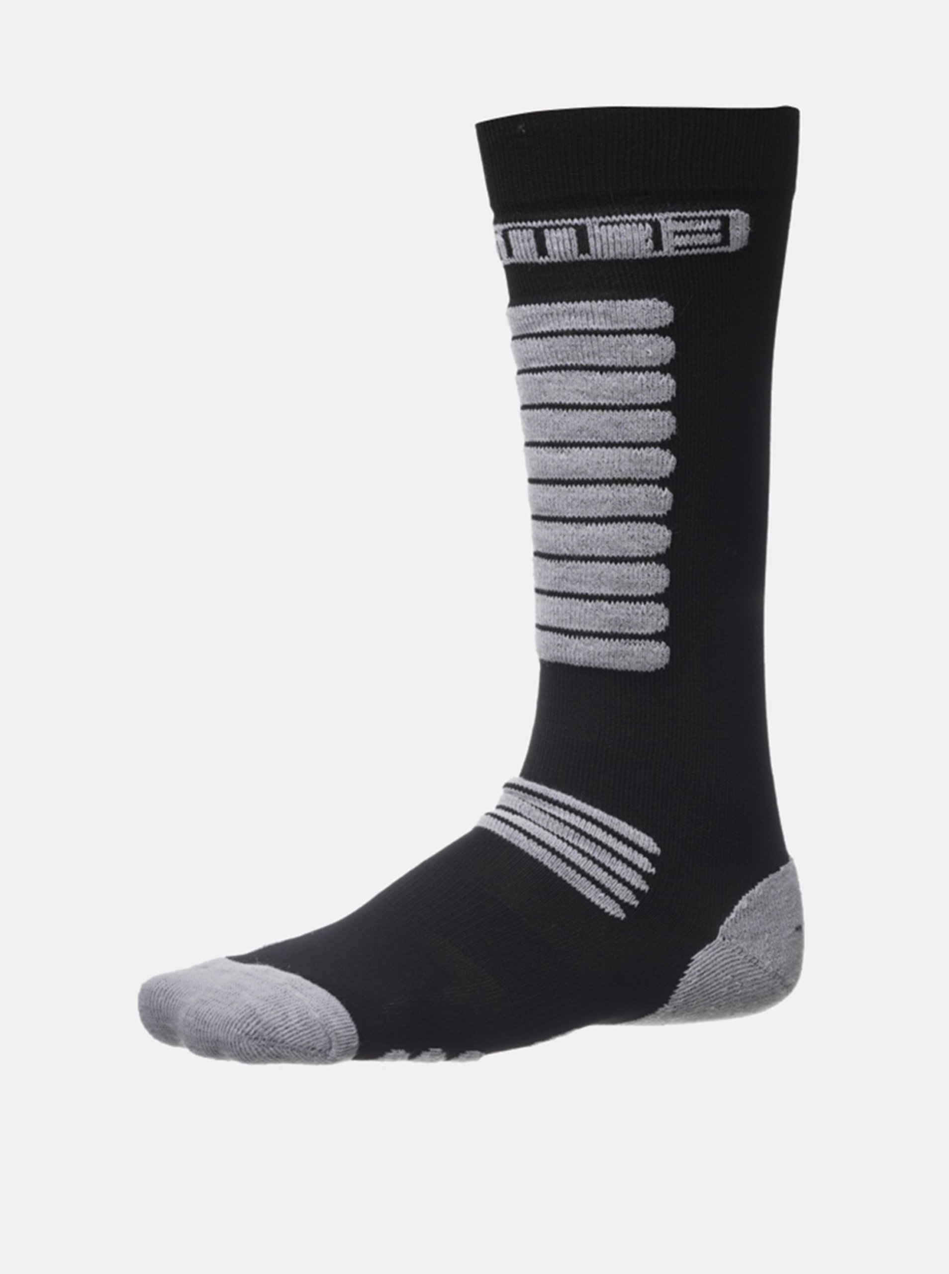 Lacno Čierne dámske vysoké ponožky SAM 73