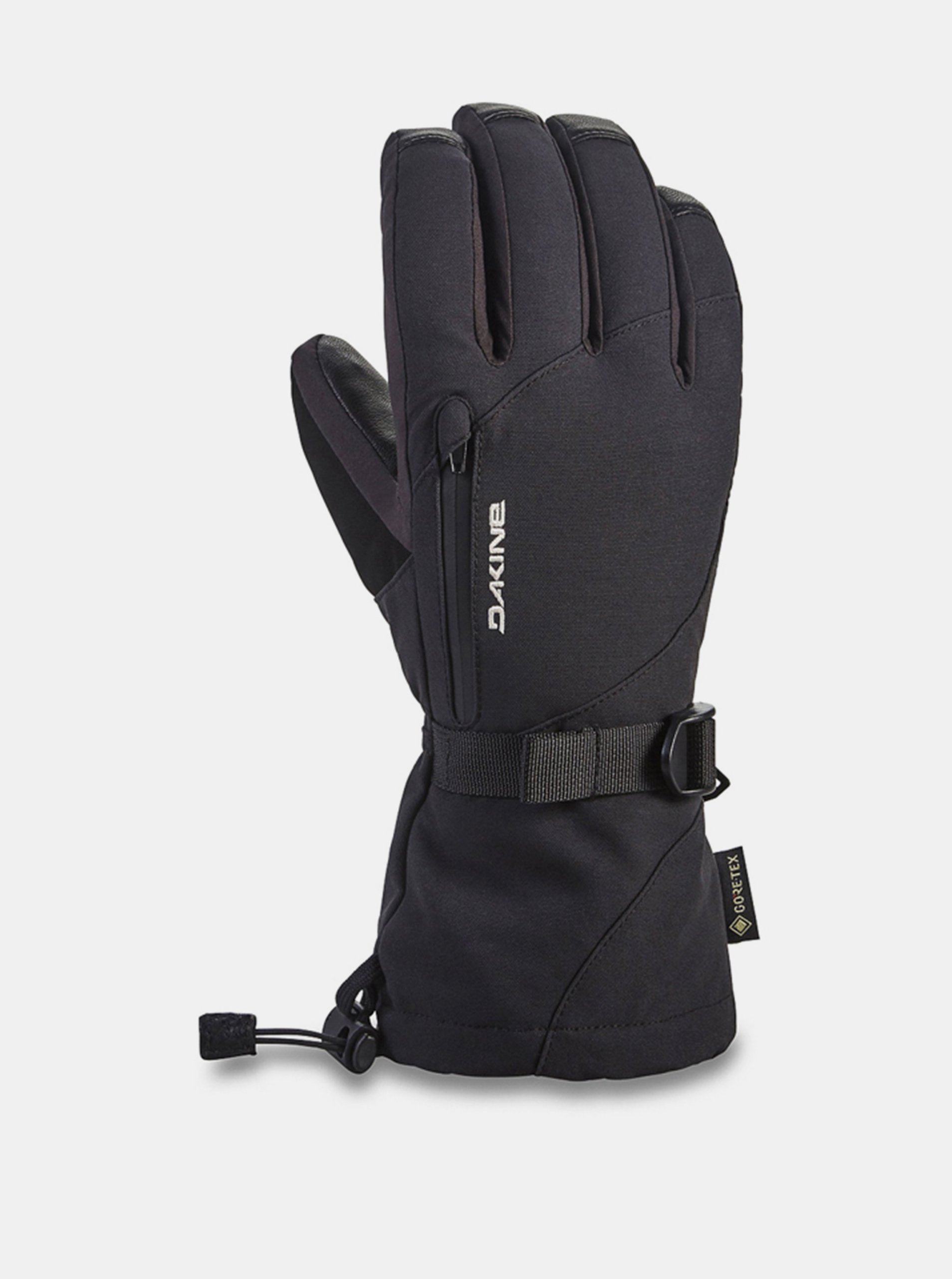Lacno Čierne dámske kožené rukavice Dakine Leather Sequoia