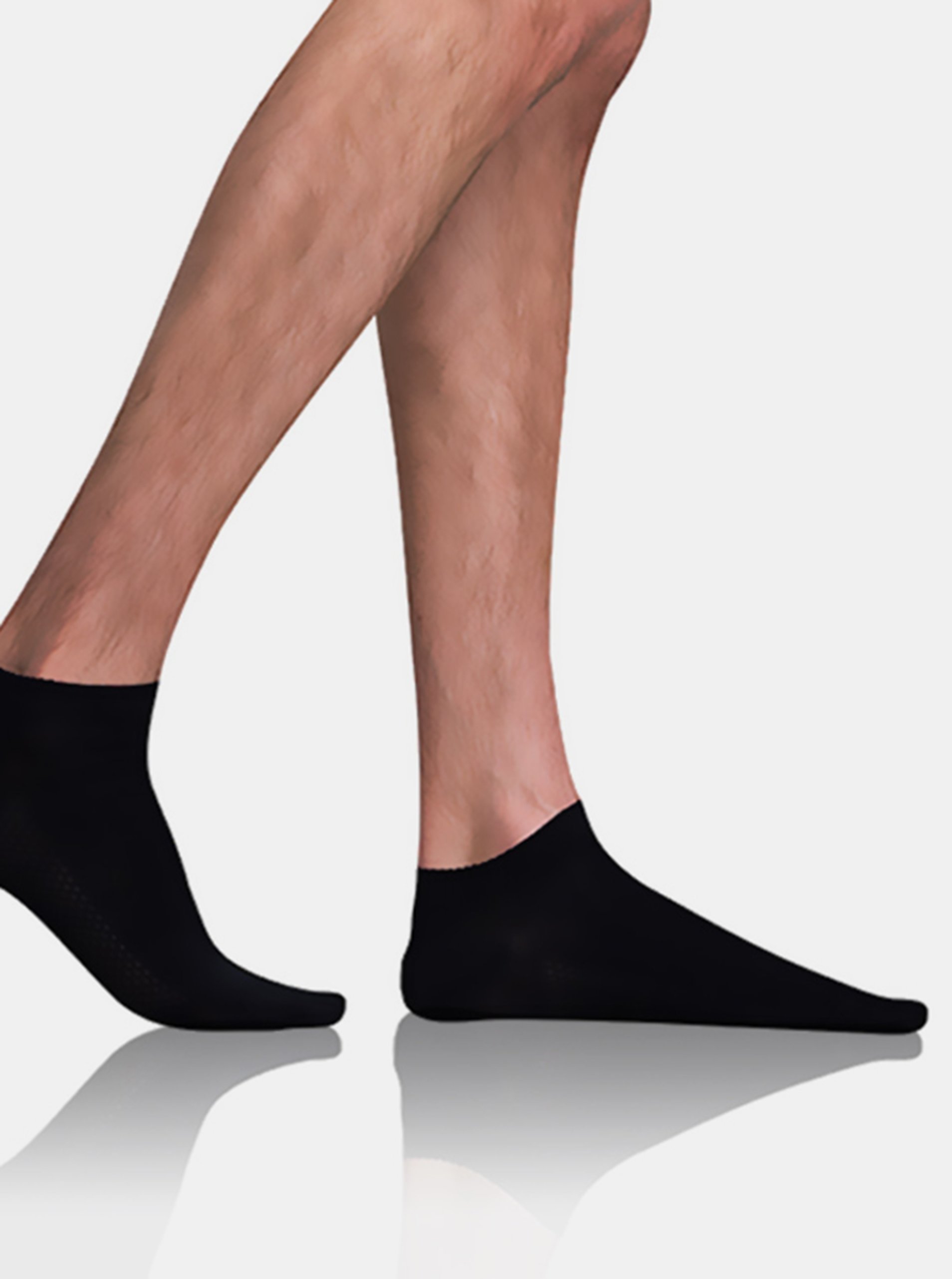 Lacno Čierne pánske ponožky Bellinda BAMBUS AIR IN-SHOE SOCKS