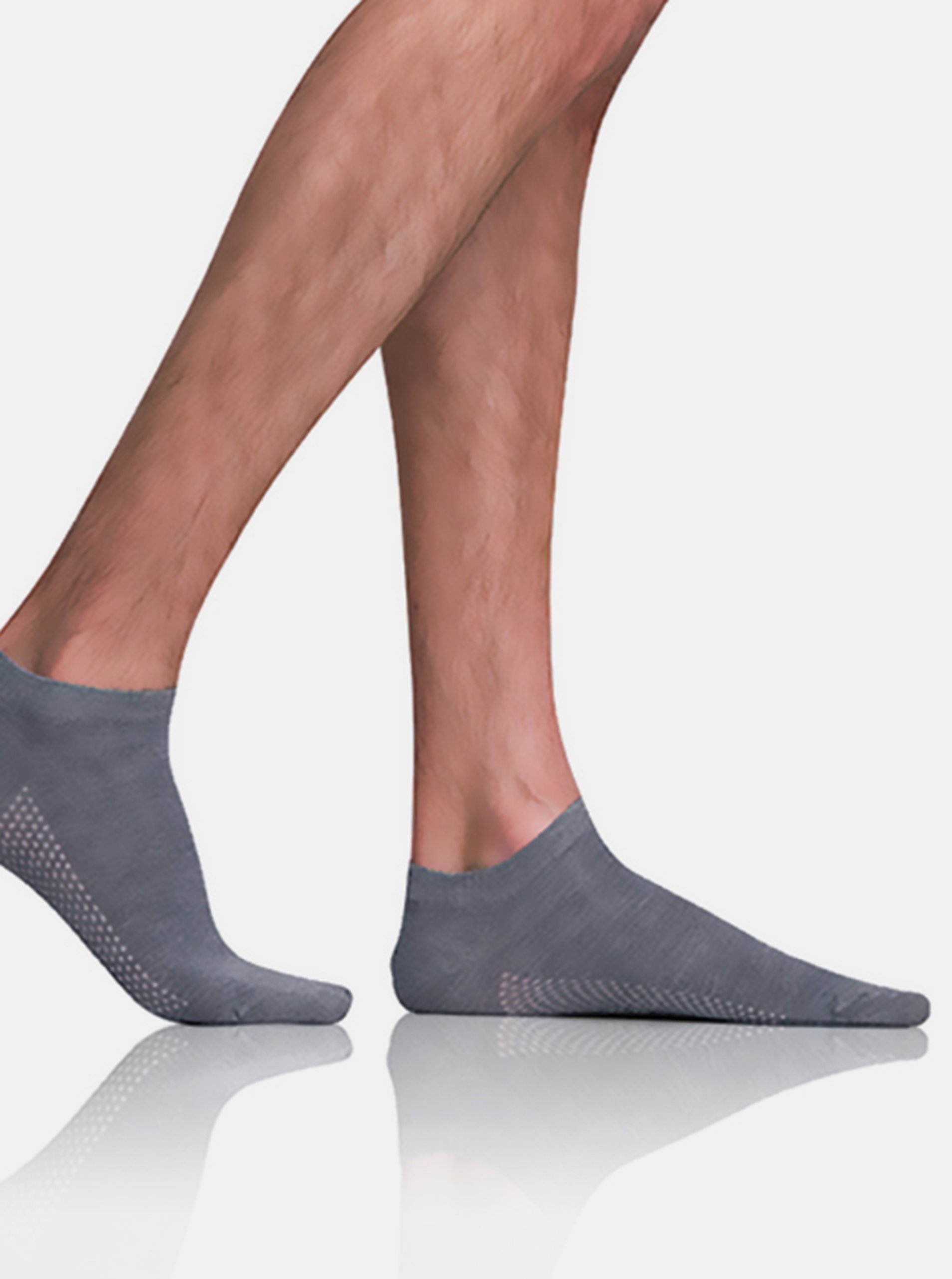 E-shop Šedé pánske ponožky Bellinda BAMBUS AIR IN-SHOE SOCKS