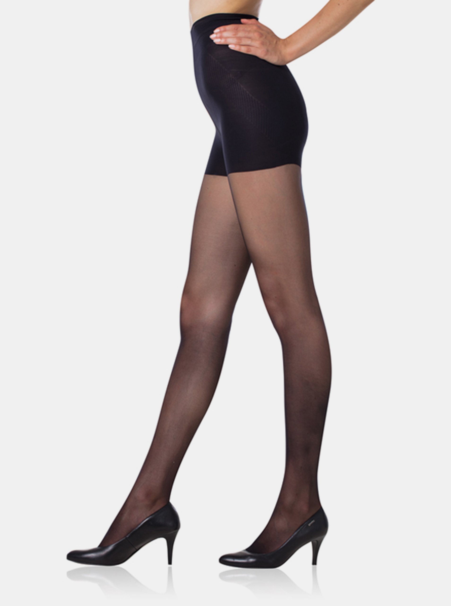 Levně Černé dámské formující punčochové kalhoty Bellinda ABSOLUT RESIST SHAPE 20 DEN