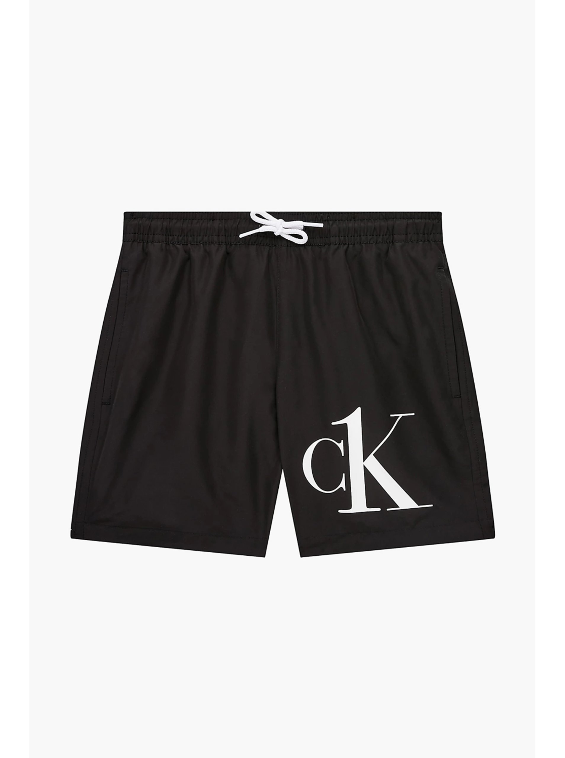 Levně Černé chlapecké plavky Medium Drawstring Calvin Klein Underwear
