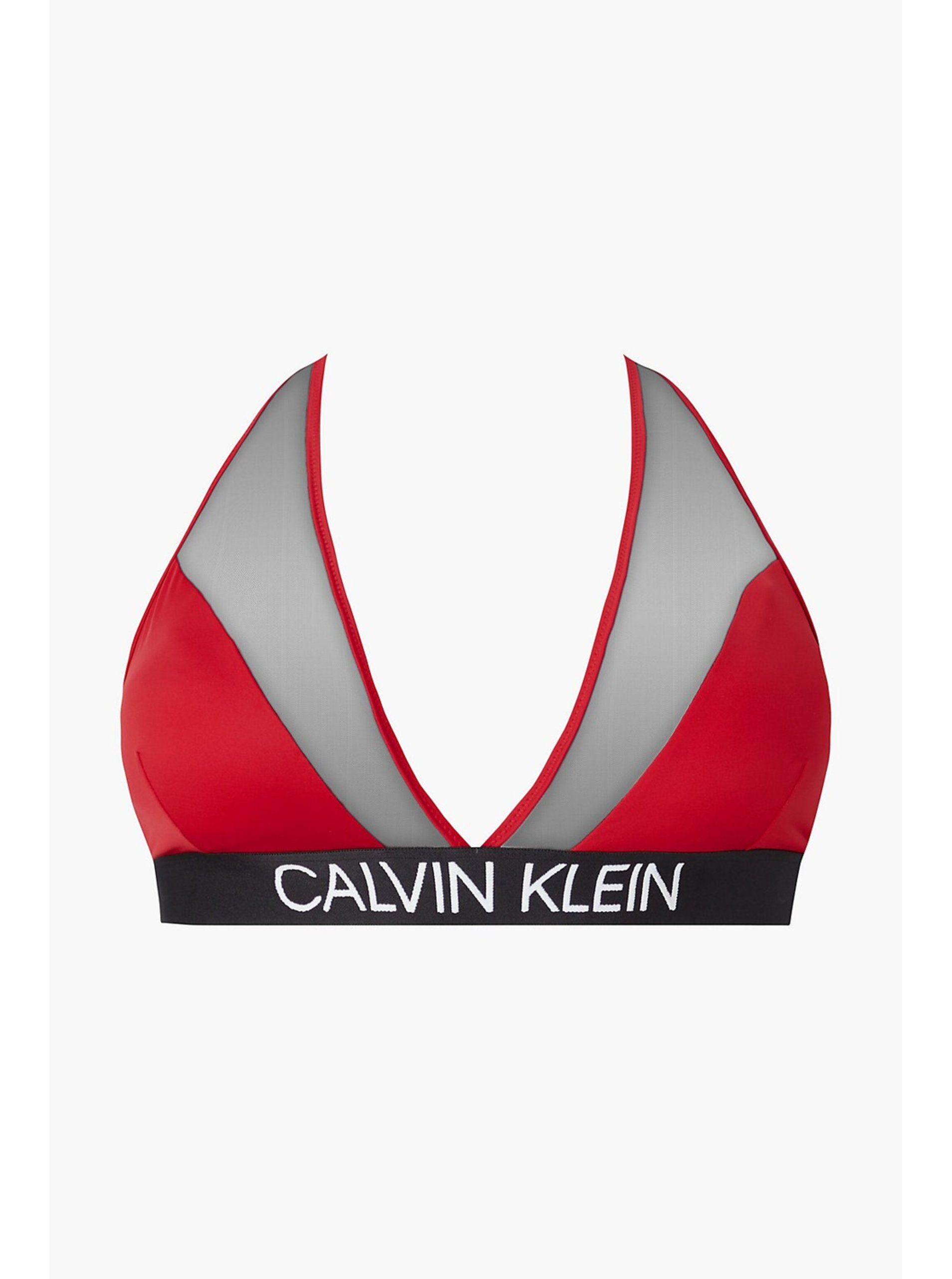 Lacno Červený horný diel plaviek High Apex Triangle-RP Calvin Klein Underwear