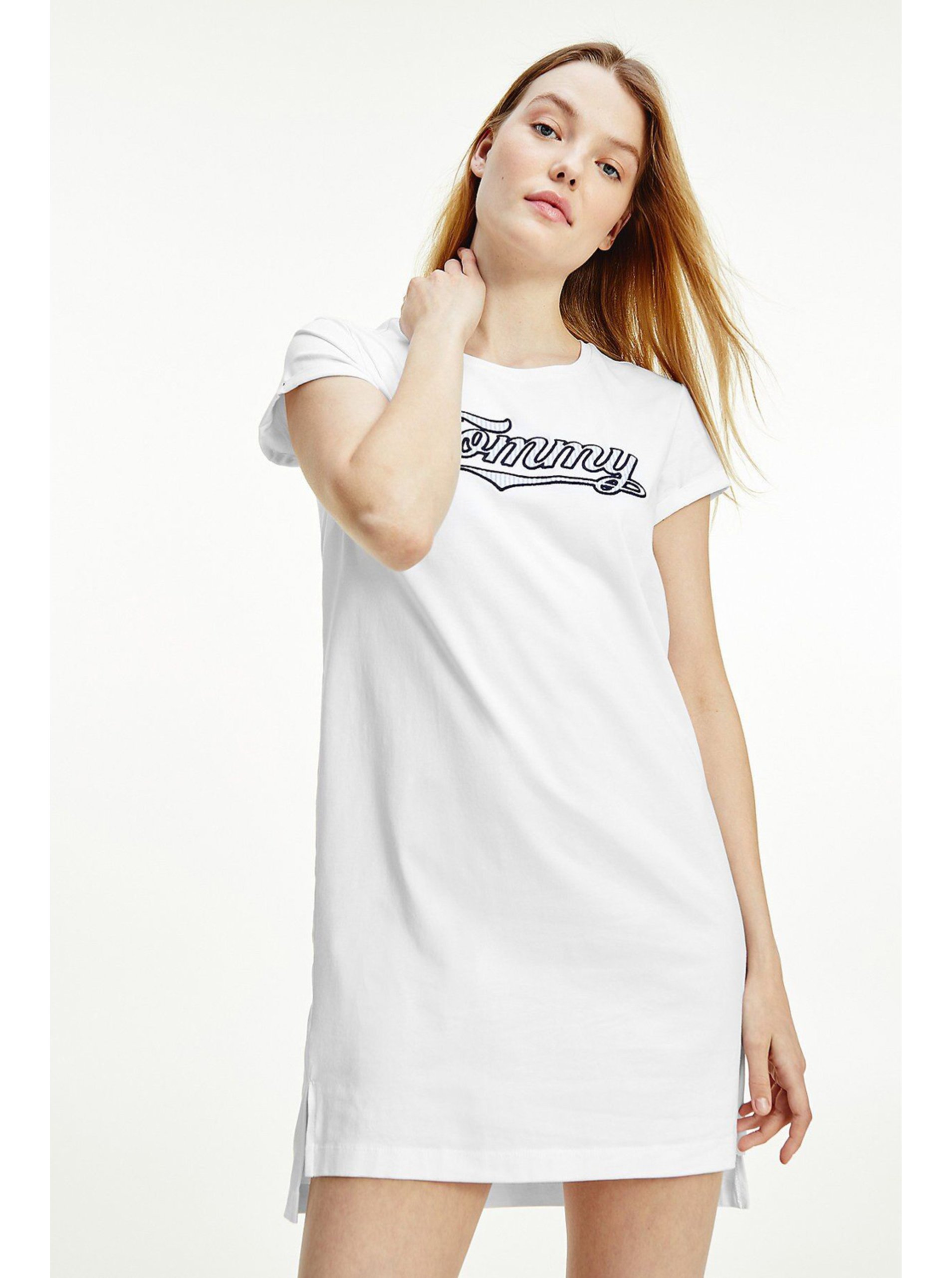 Levně Bílá dámská noční košile Tommy Hilfiger Underwear