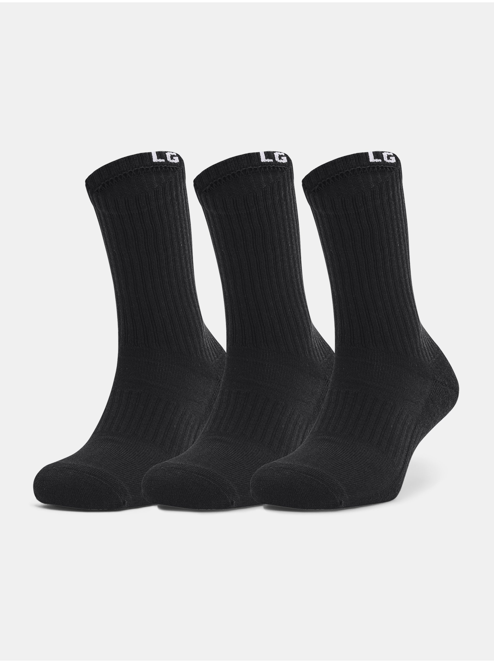 E-shop Ponožky Under Armour Core Crew 3PK - černá.
