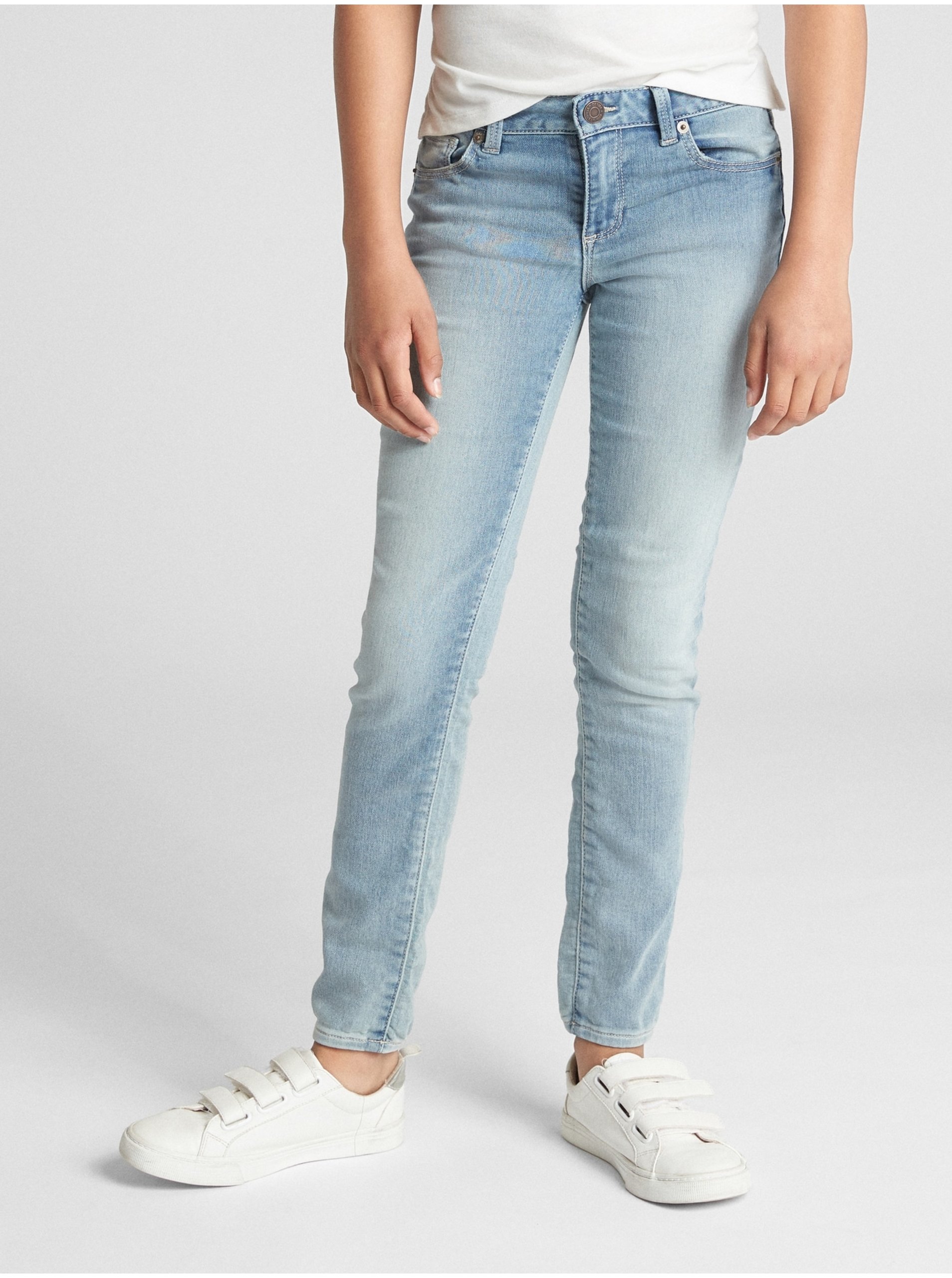 Lacno Detské džínsy super skinny jeans with stretch Modrá