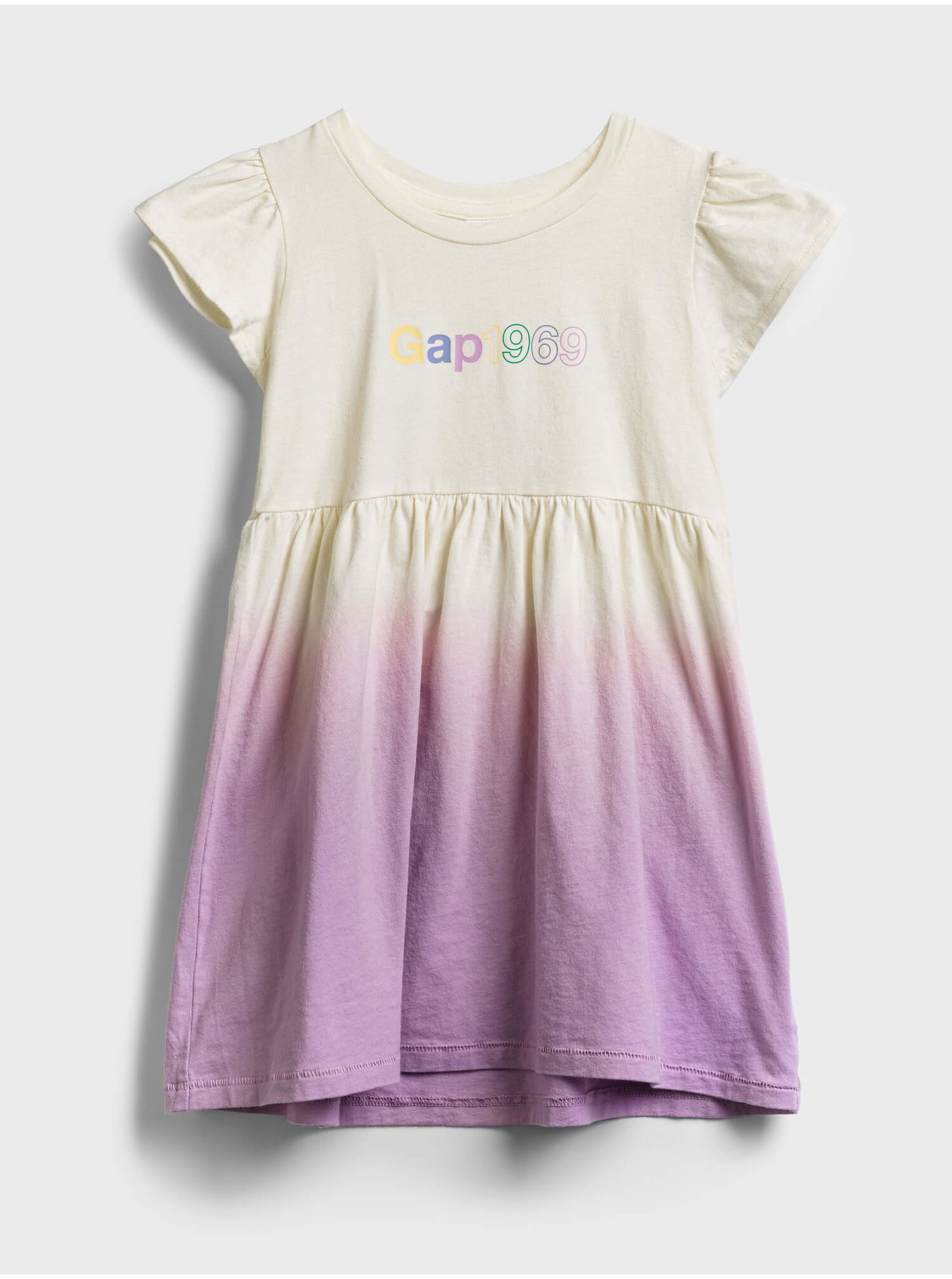 Levně Barevné holčičí dětské šaty GAP Logo ie sk8r dress