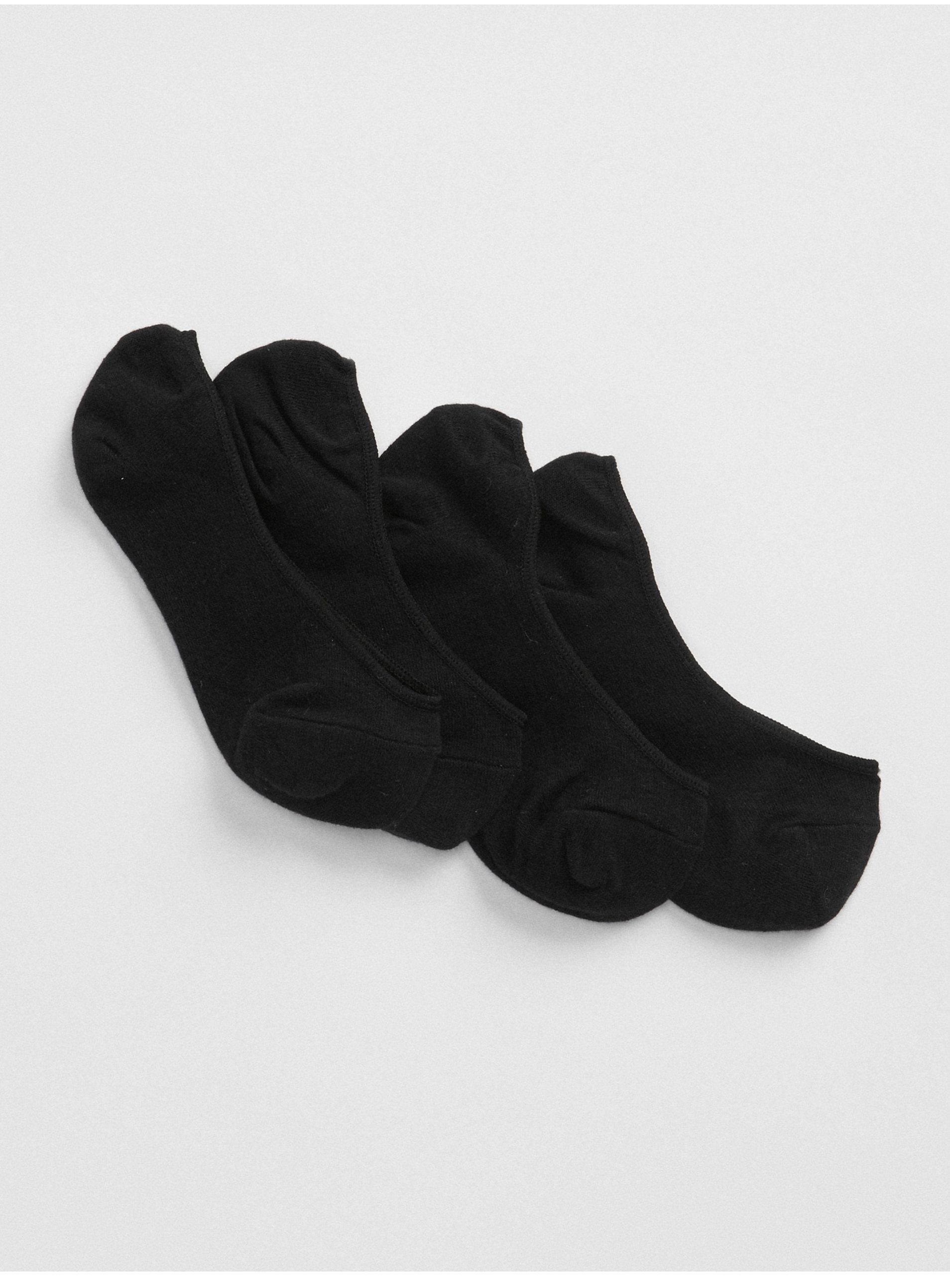 Lacno Ponožky no-show socks, 2 páry Čierna
