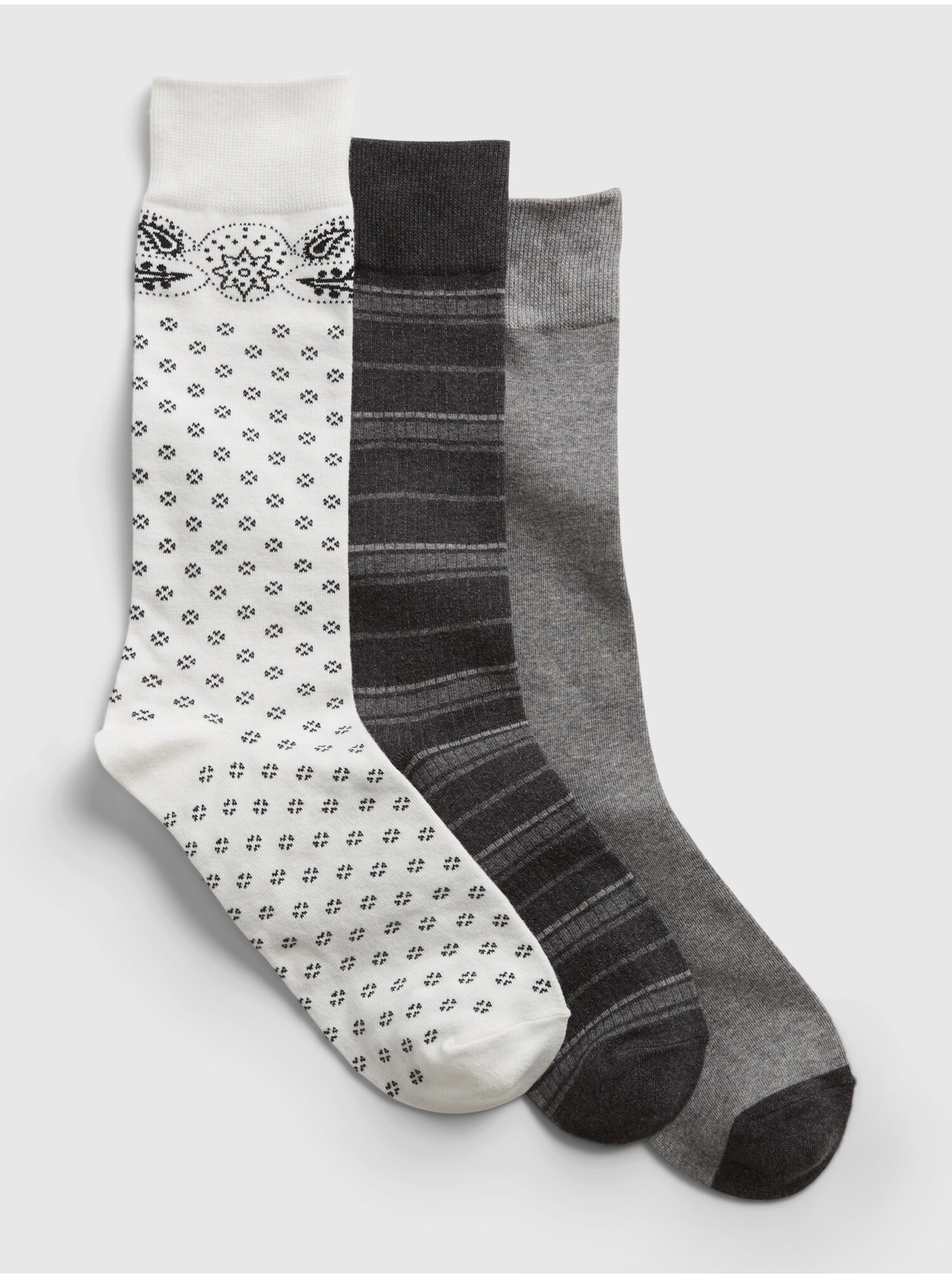 Levně Barevné pánské ponožky crew socks, 3 páry