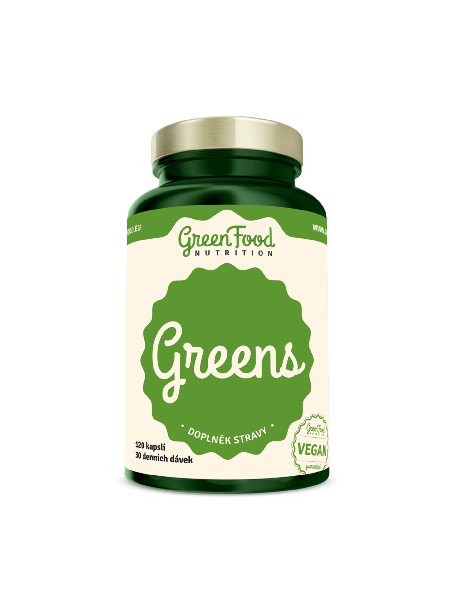 Levně GreenFood Nutrition GreenFood Greens 120 kapslí