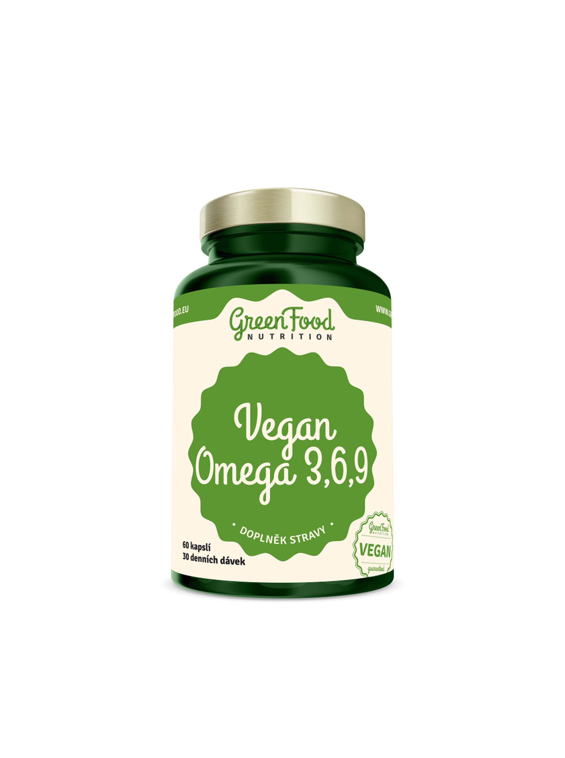 Levně GreenFood Nutrition GreenFood Vegan Omega 3,6,9 60 kapslí